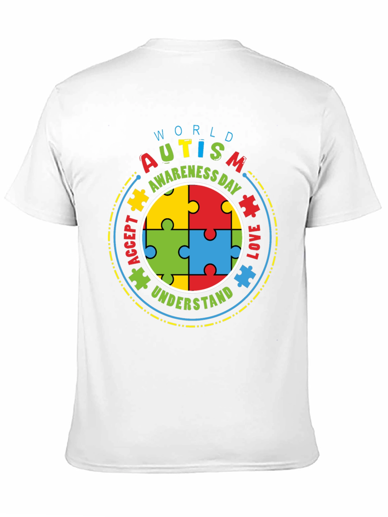 Autism Awareness T-Shirt - Puzzle Piece Design