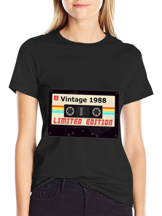 Vintage 1988 Cassette Tape Limited Edition Graphic T-Shirt