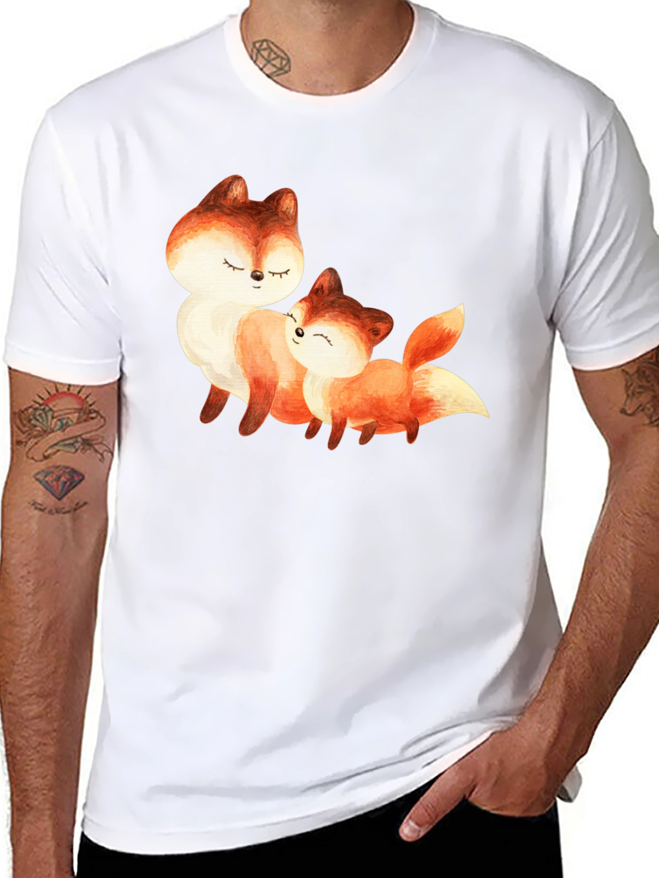 Fox Love Black T-Shirt