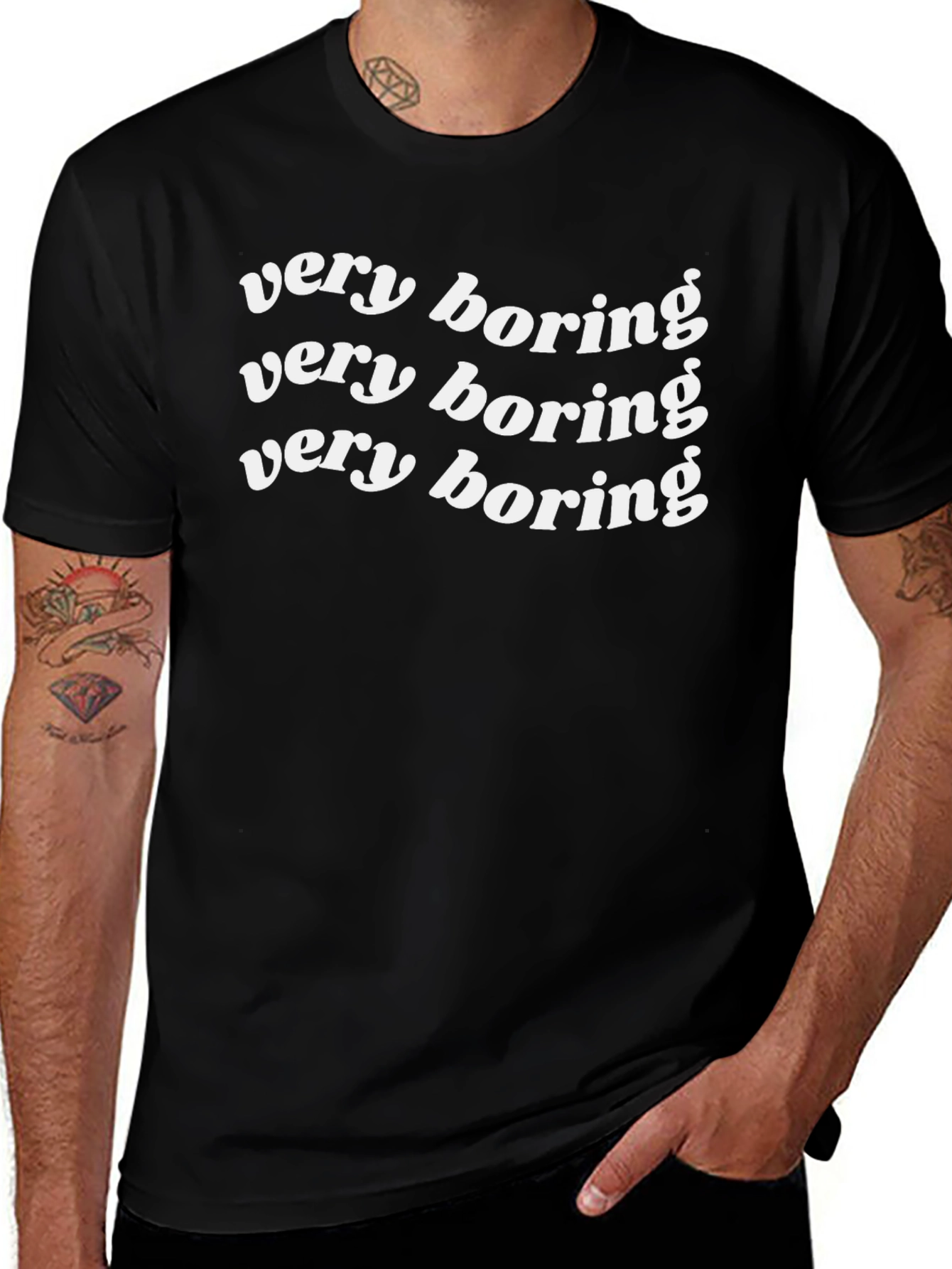 Very Boring T-Shirt - Casual Graphic Tee