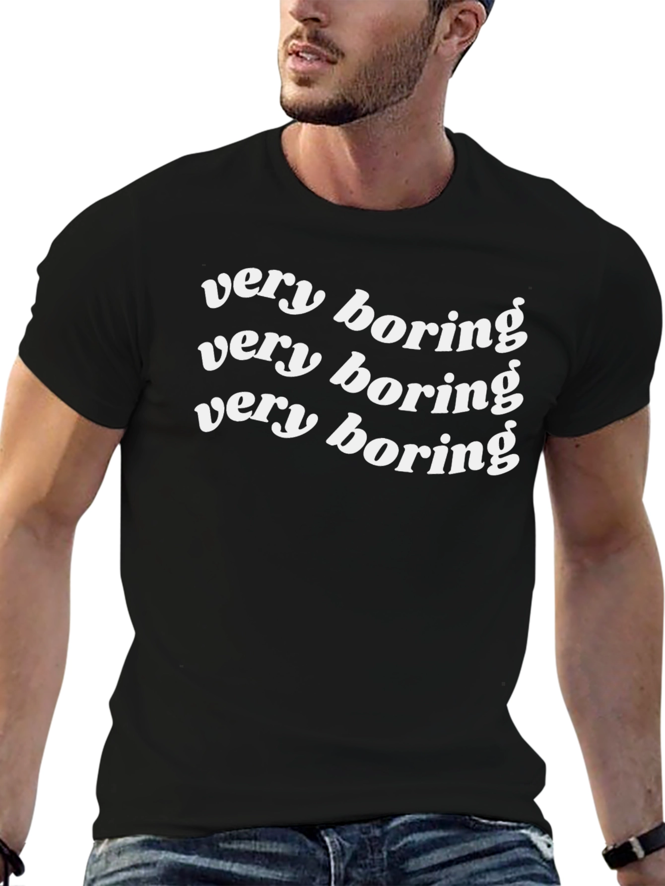 Very Boring T-Shirt - Casual Graphic Tee