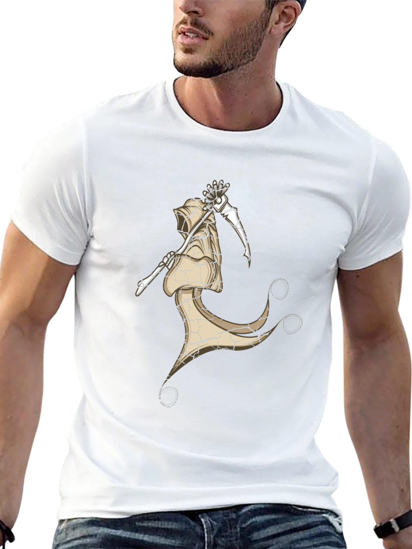 Grim Reaper Graphic Tee - Dark Humor T-Shirt