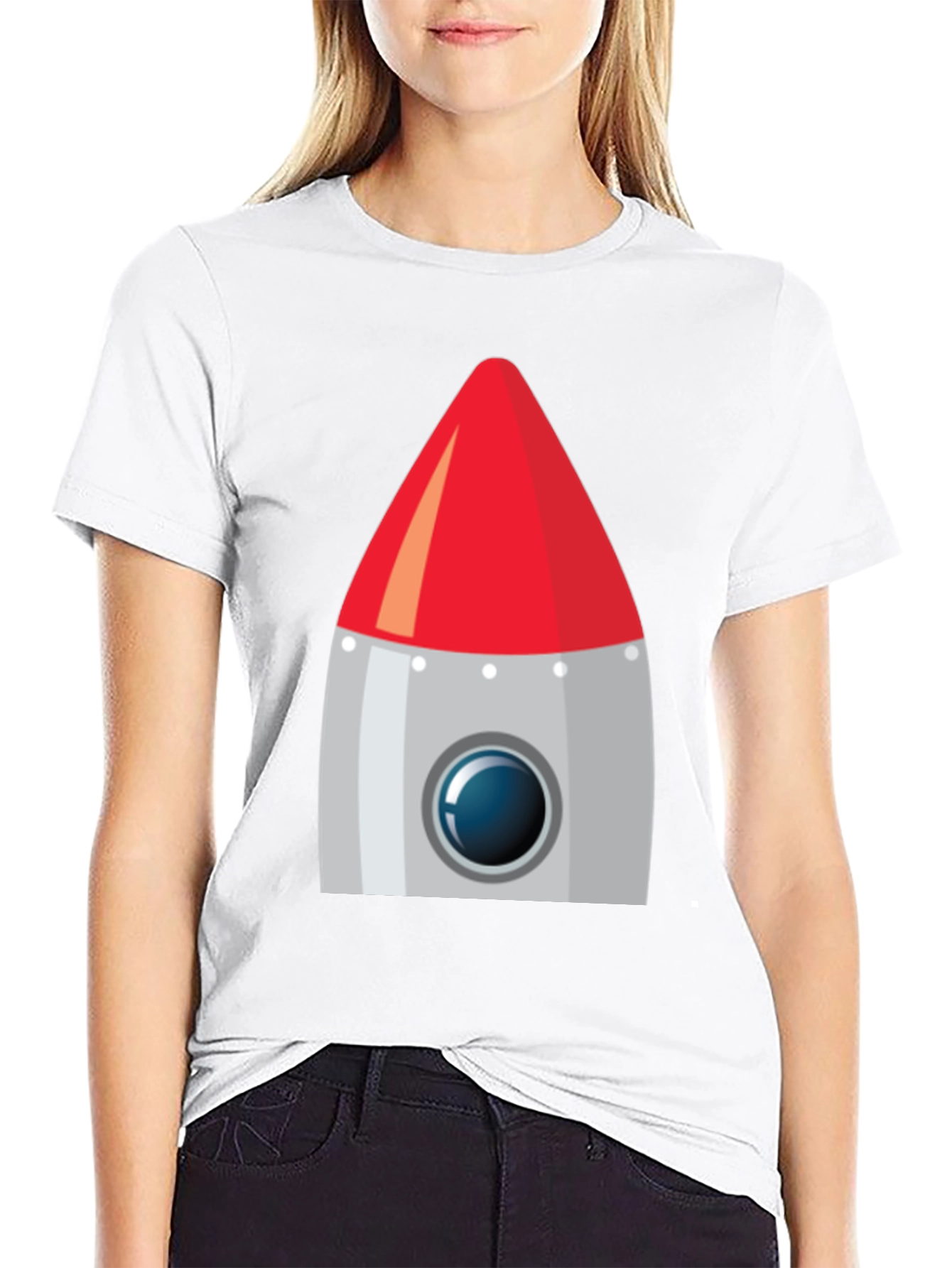 Rocket Graphic Black T-Shirt
