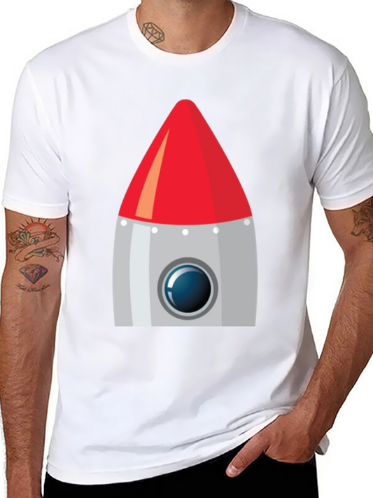 Rocket Graphic Black T-Shirt