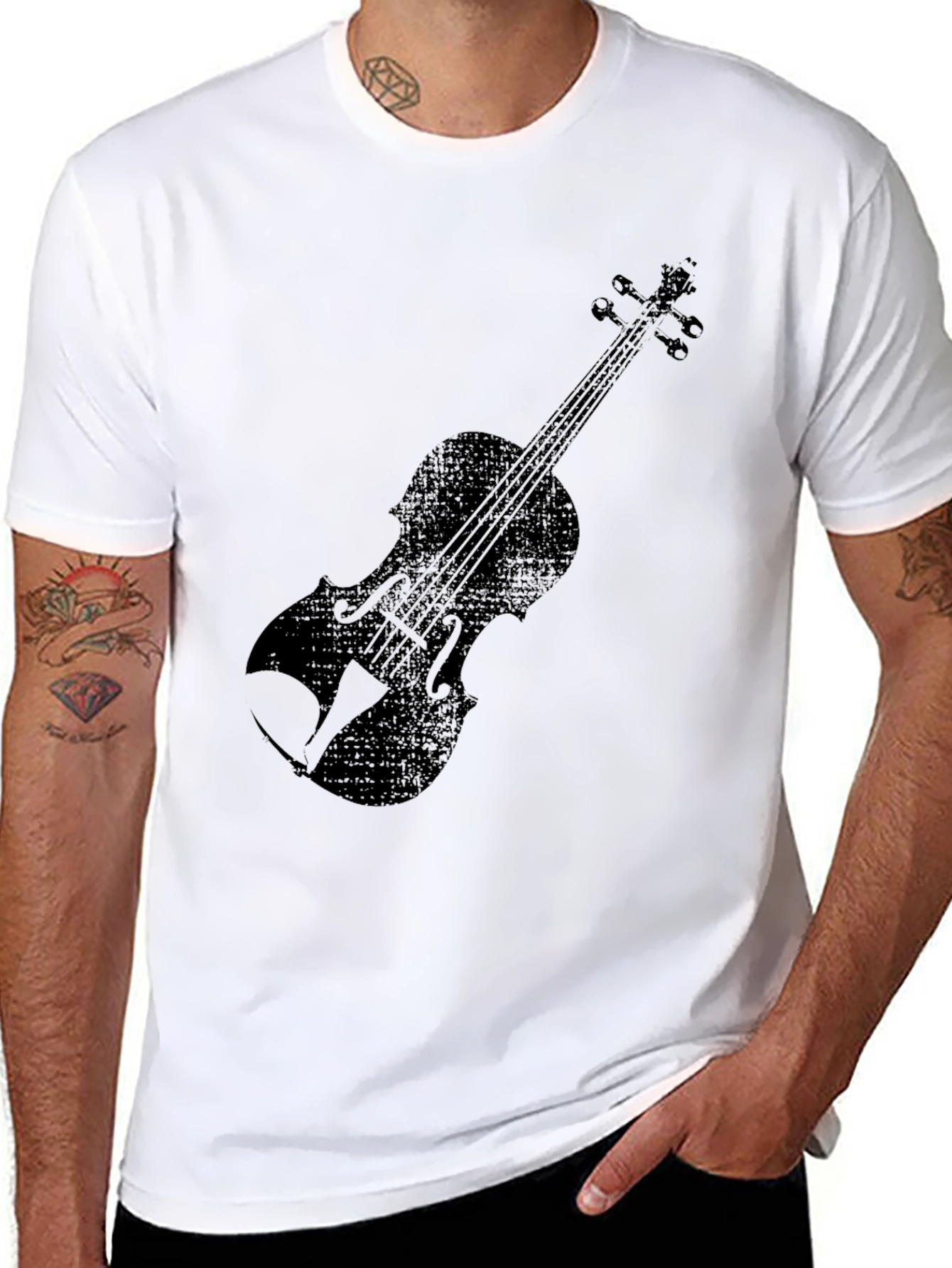 Black Violin Graphic Tee - Music Lovers T-Shirt