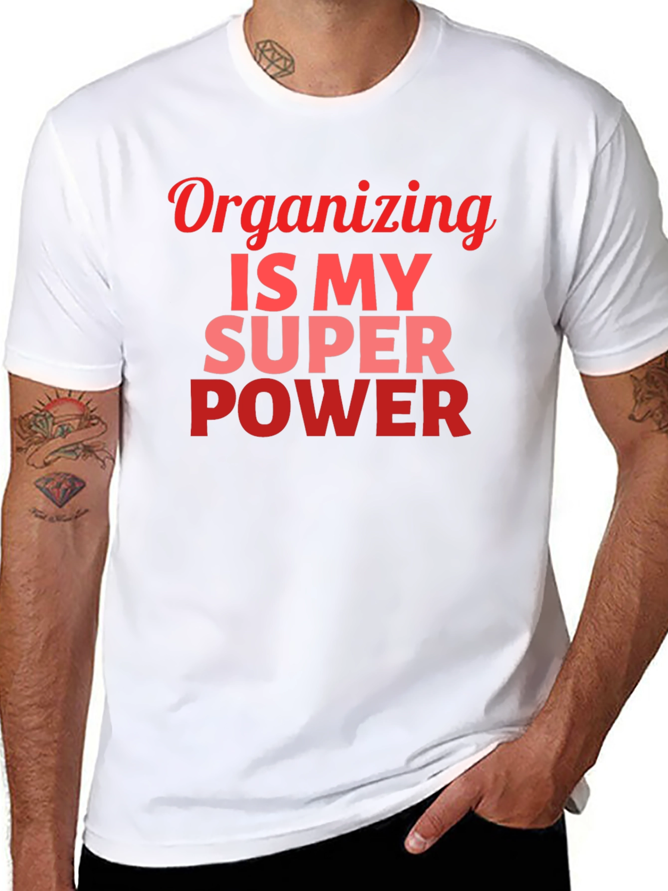 Organizing Is My Superpower Graphic T-Shirt