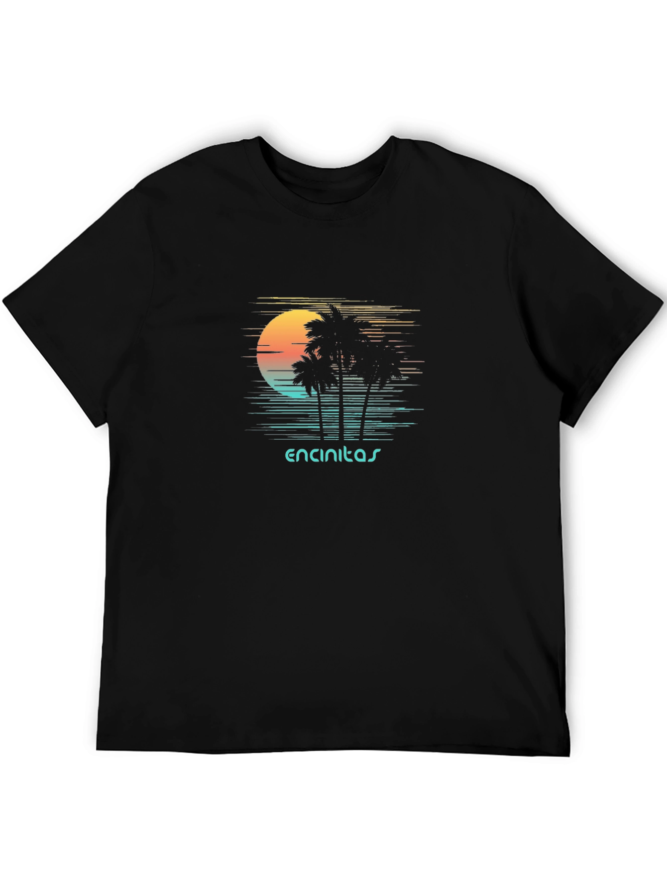 Encinitas Palm Sunset Graphic T-Shirt