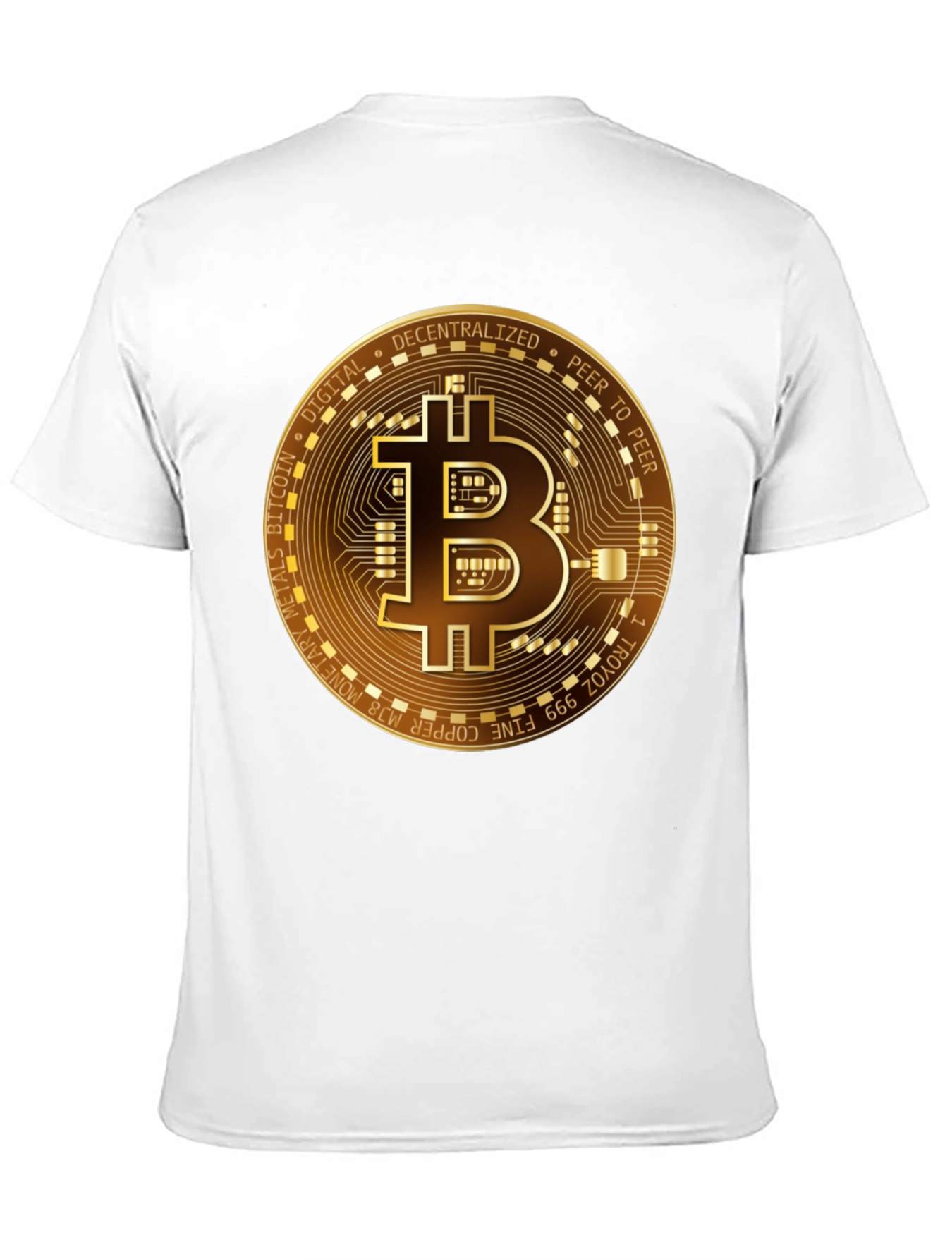 Bitcoin Gold Graphic Tee - Decentralized Digital Currency T-Shirt