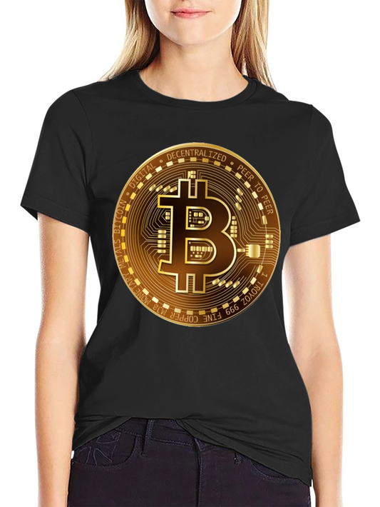 Bitcoin Gold Graphic Tee - Decentralized Digital Currency T-Shirt