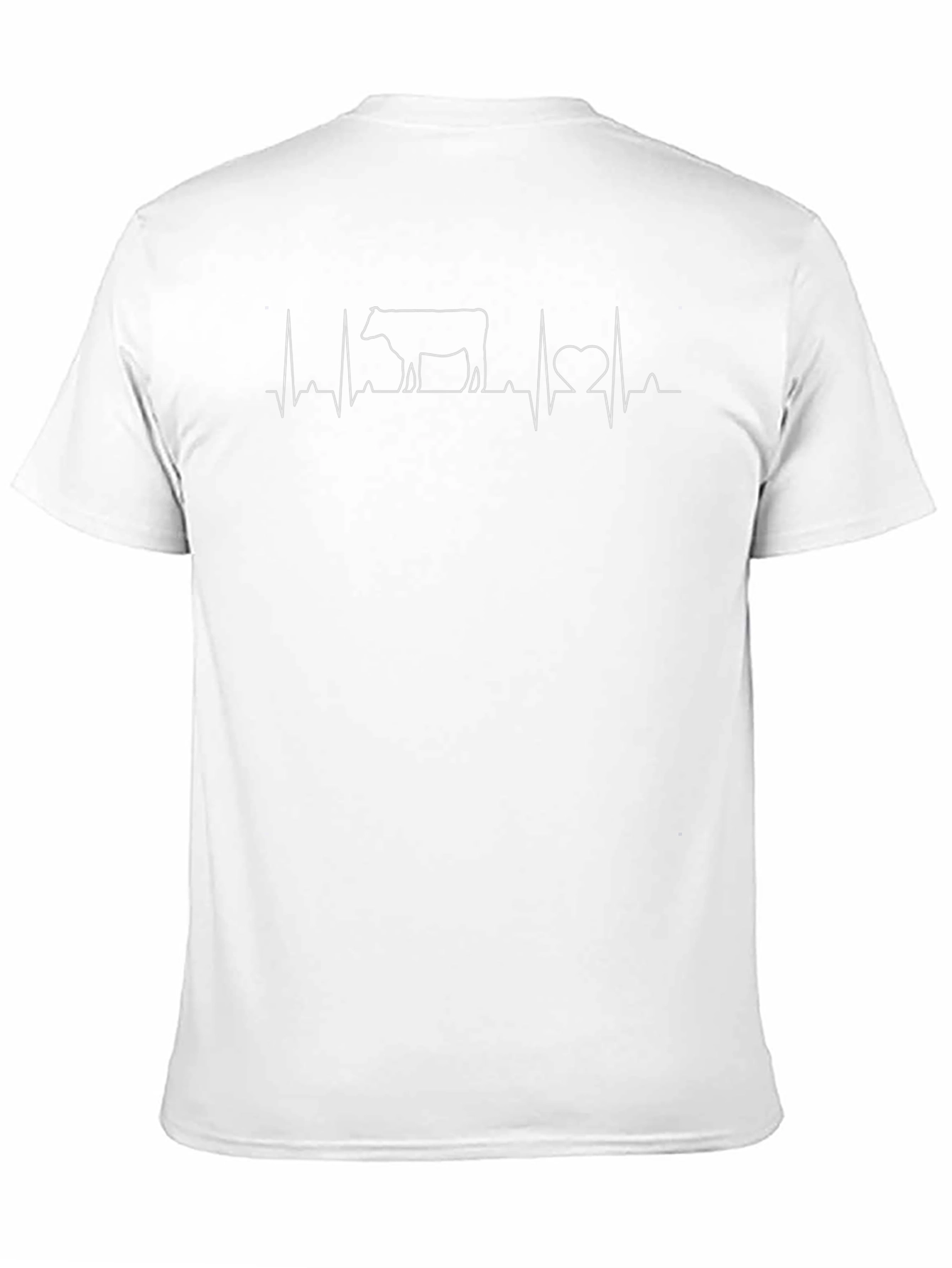 Cow Heartbeat T-Shirt - Farm Animal Lover Tee
