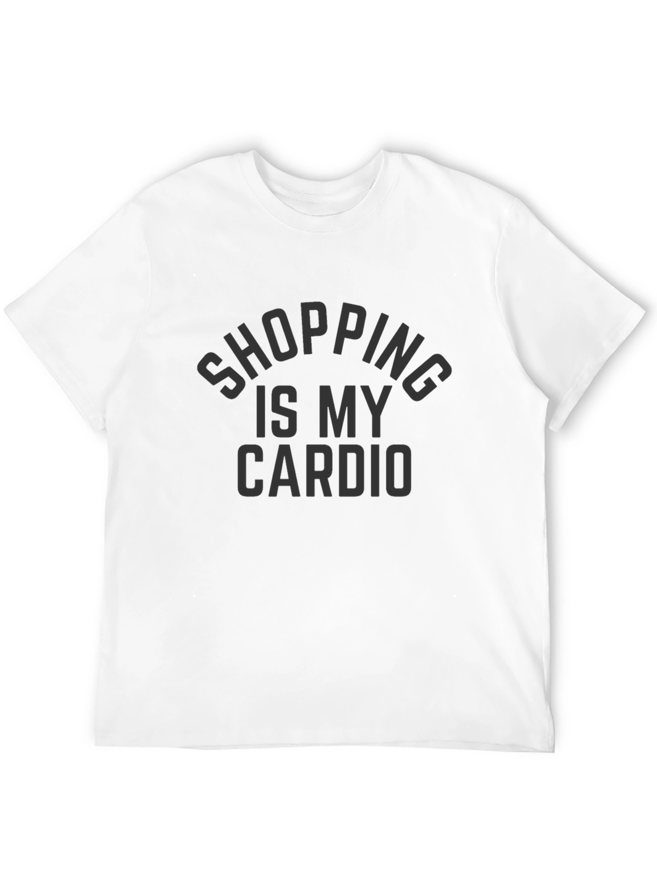 Shopping Is My Cardio Black T-Shirt