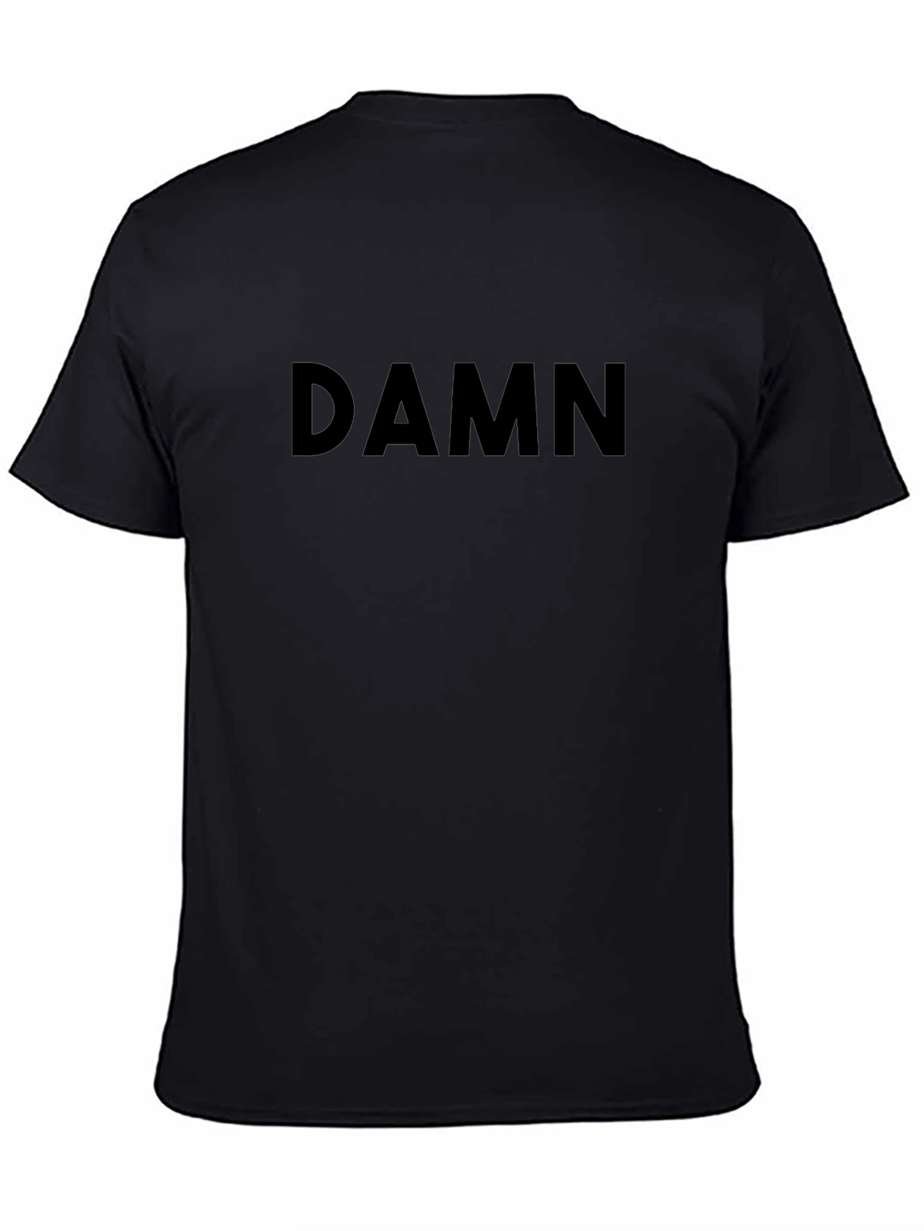 DAMN Graphic Tee - Trendy Black Cotton T-Shirt