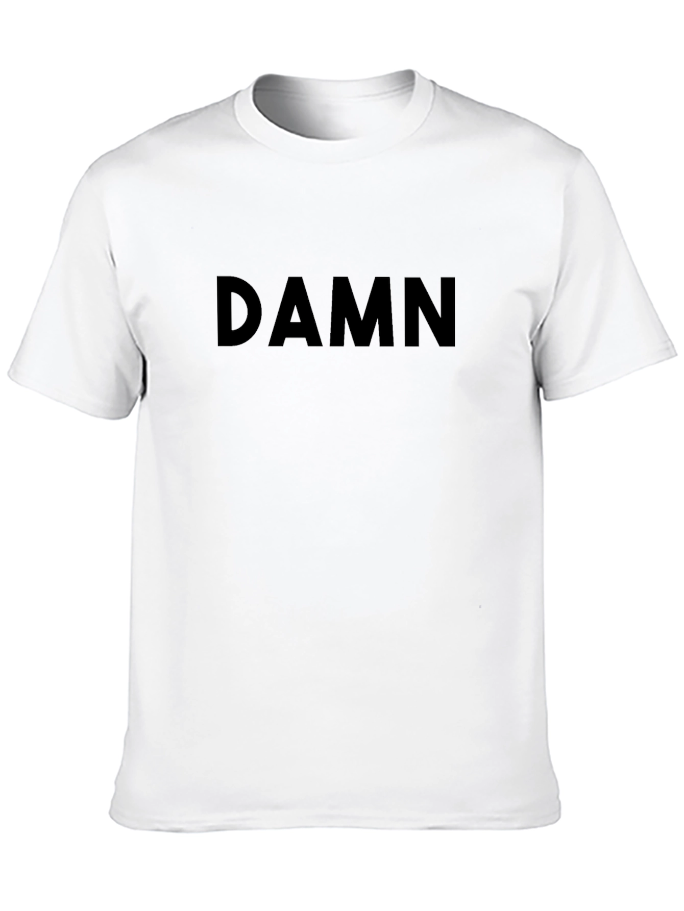 DAMN Graphic Tee - Trendy Black Cotton T-Shirt