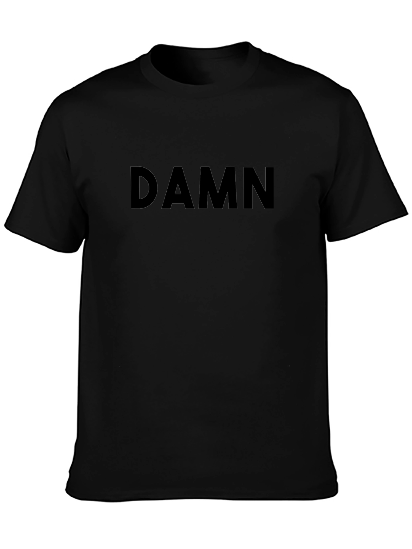 DAMN Graphic Tee - Trendy Black Cotton T-Shirt