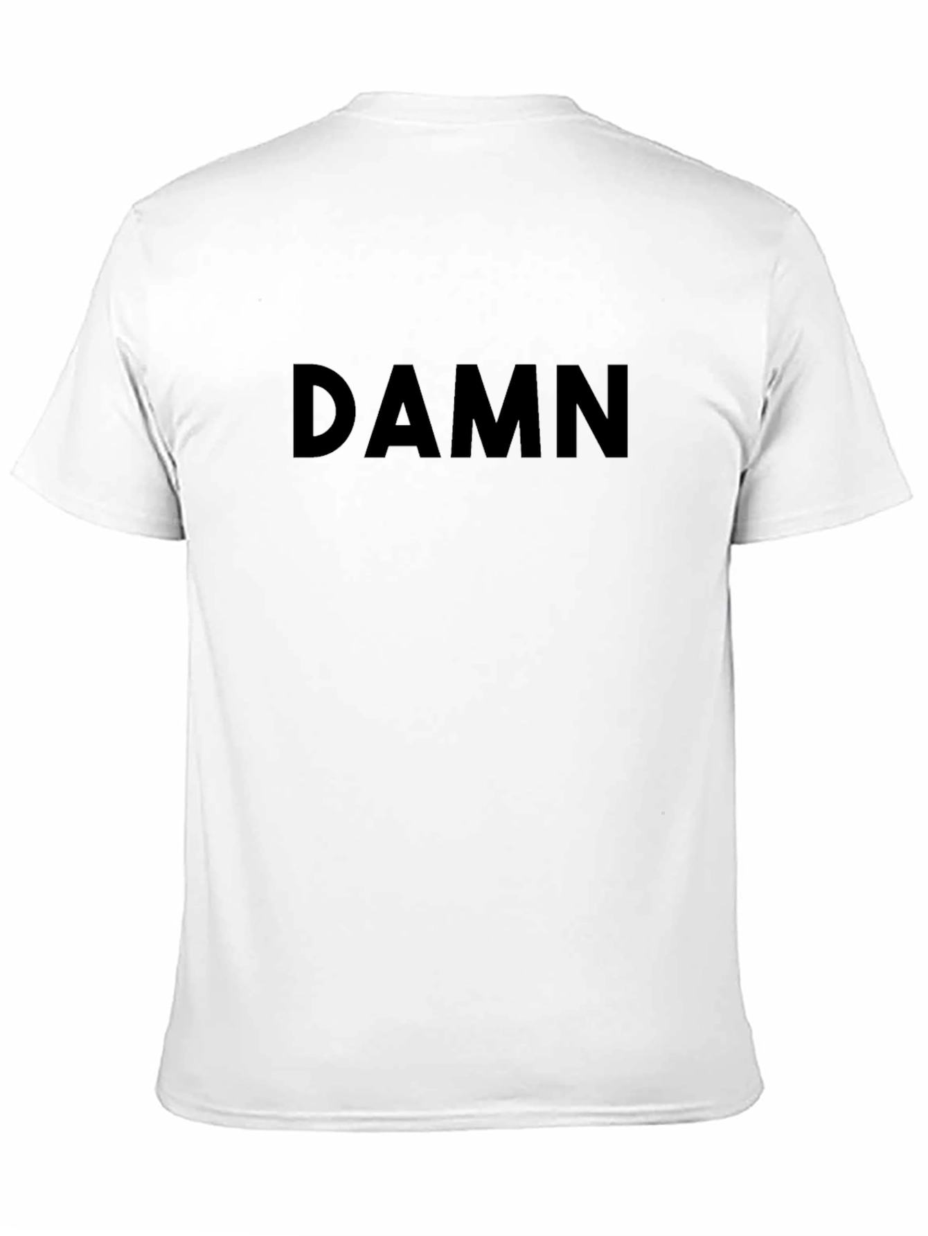 DAMN Graphic Tee - Trendy Black Cotton T-Shirt
