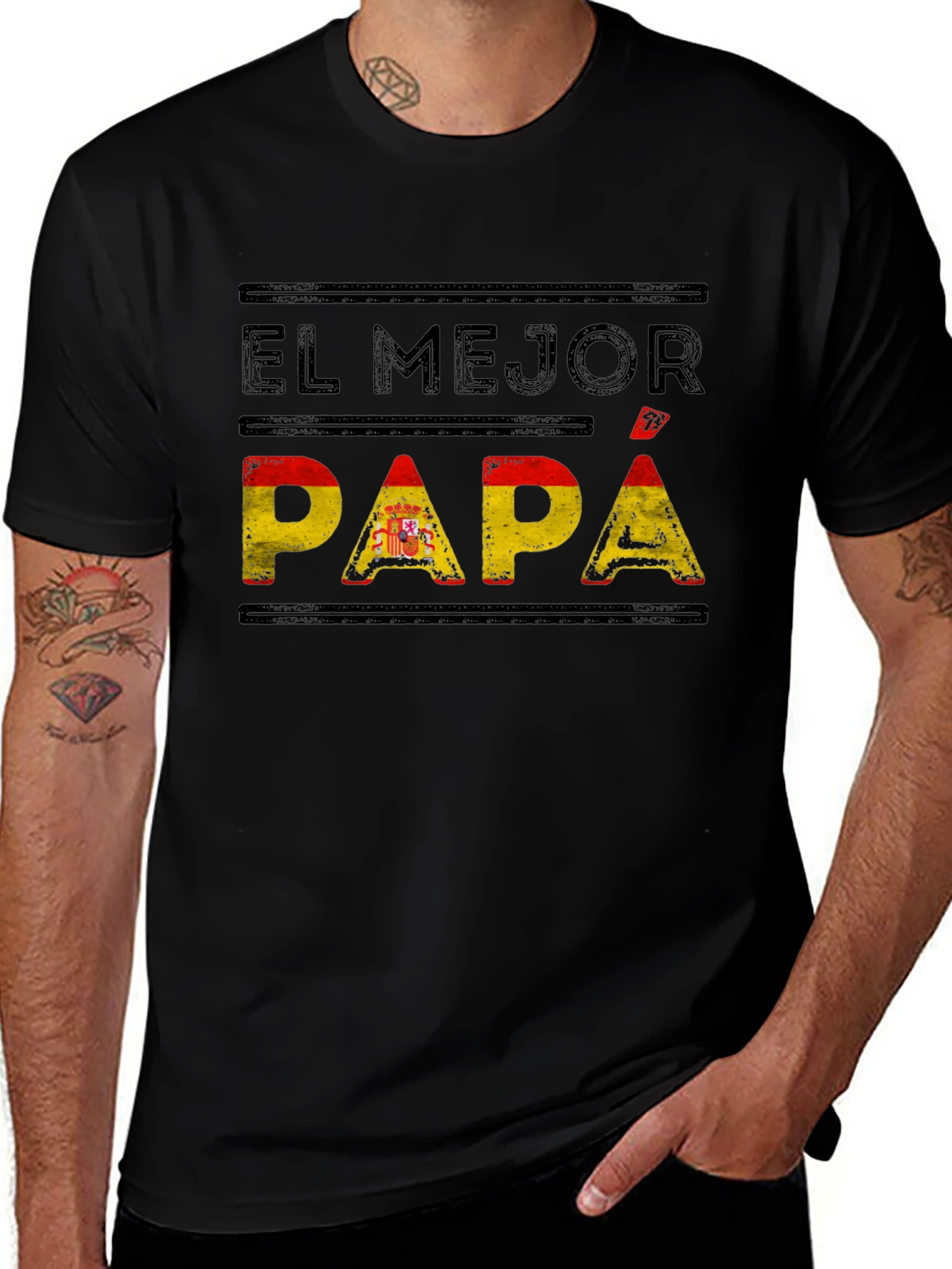 El Mejor Papa Spanish Flag T-Shirt