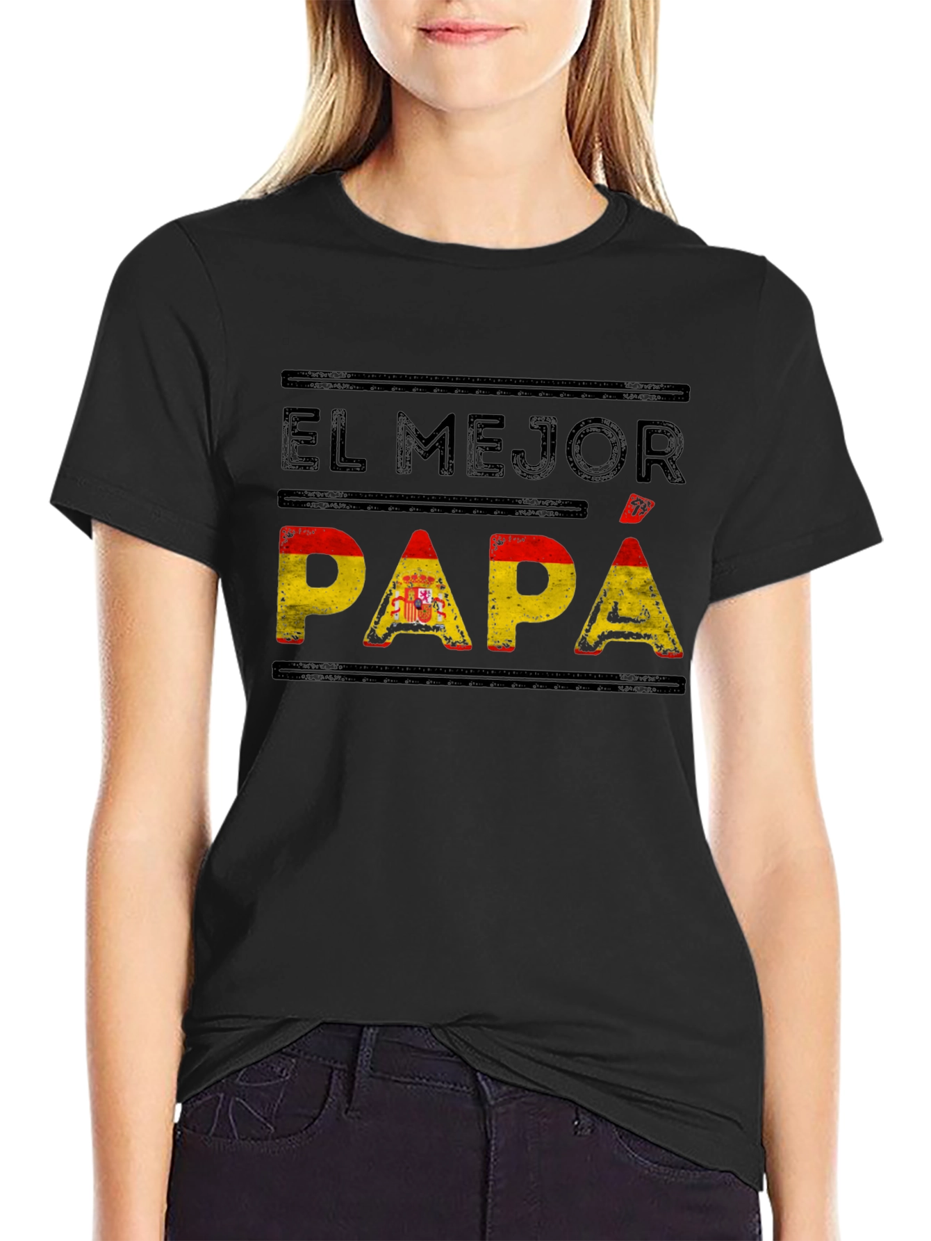 El Mejor Papa Spanish Flag T-Shirt