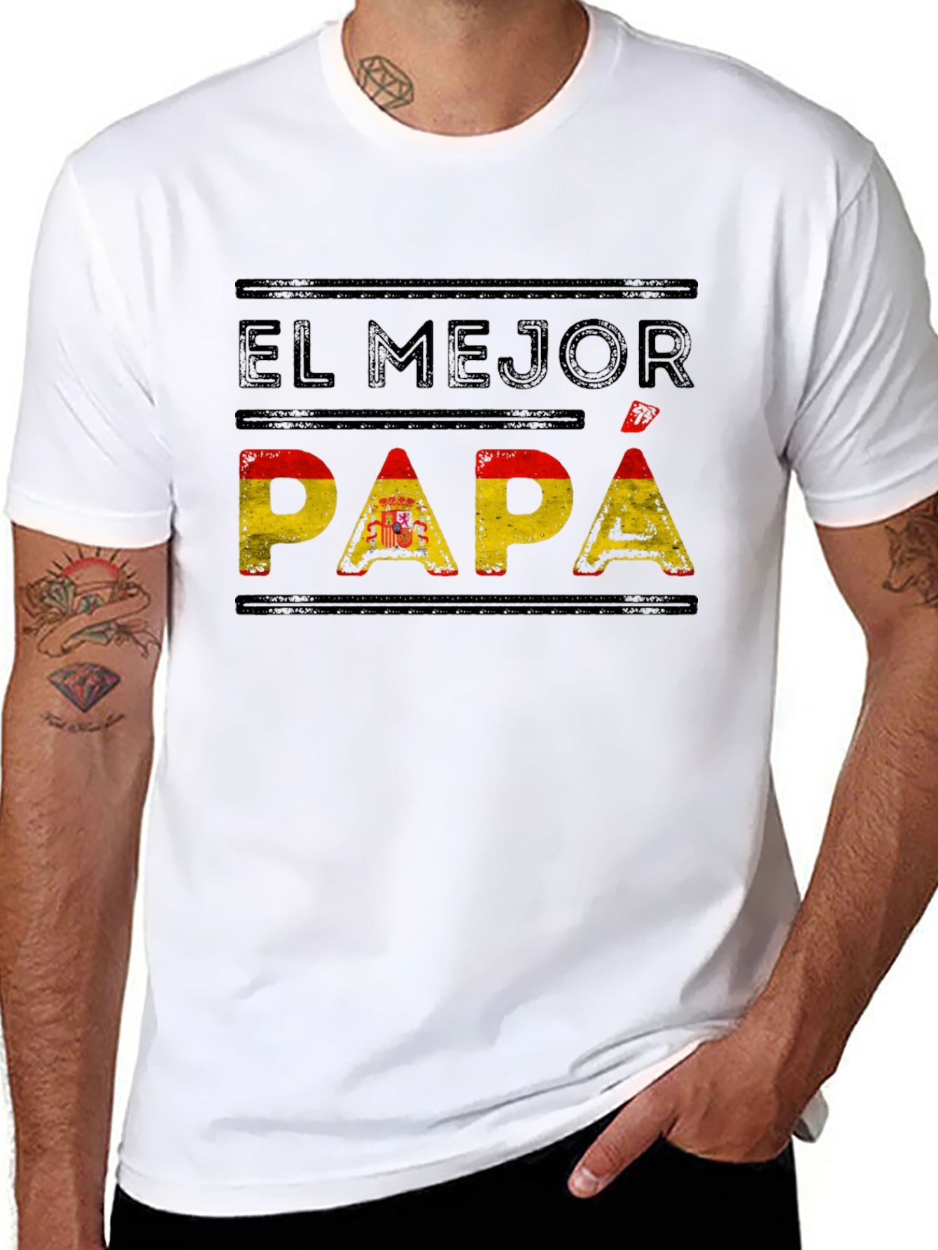 El Mejor Papa Spanish Flag T-Shirt
