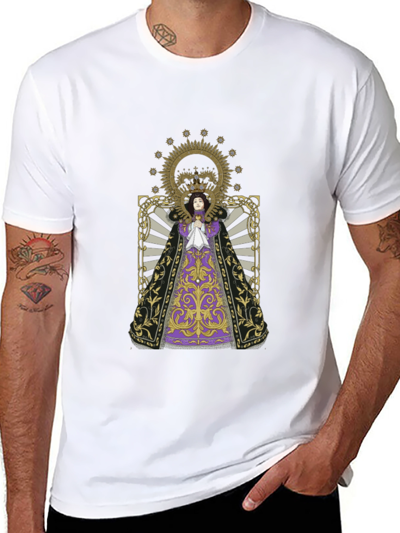 Religious Art Black T-Shirt
