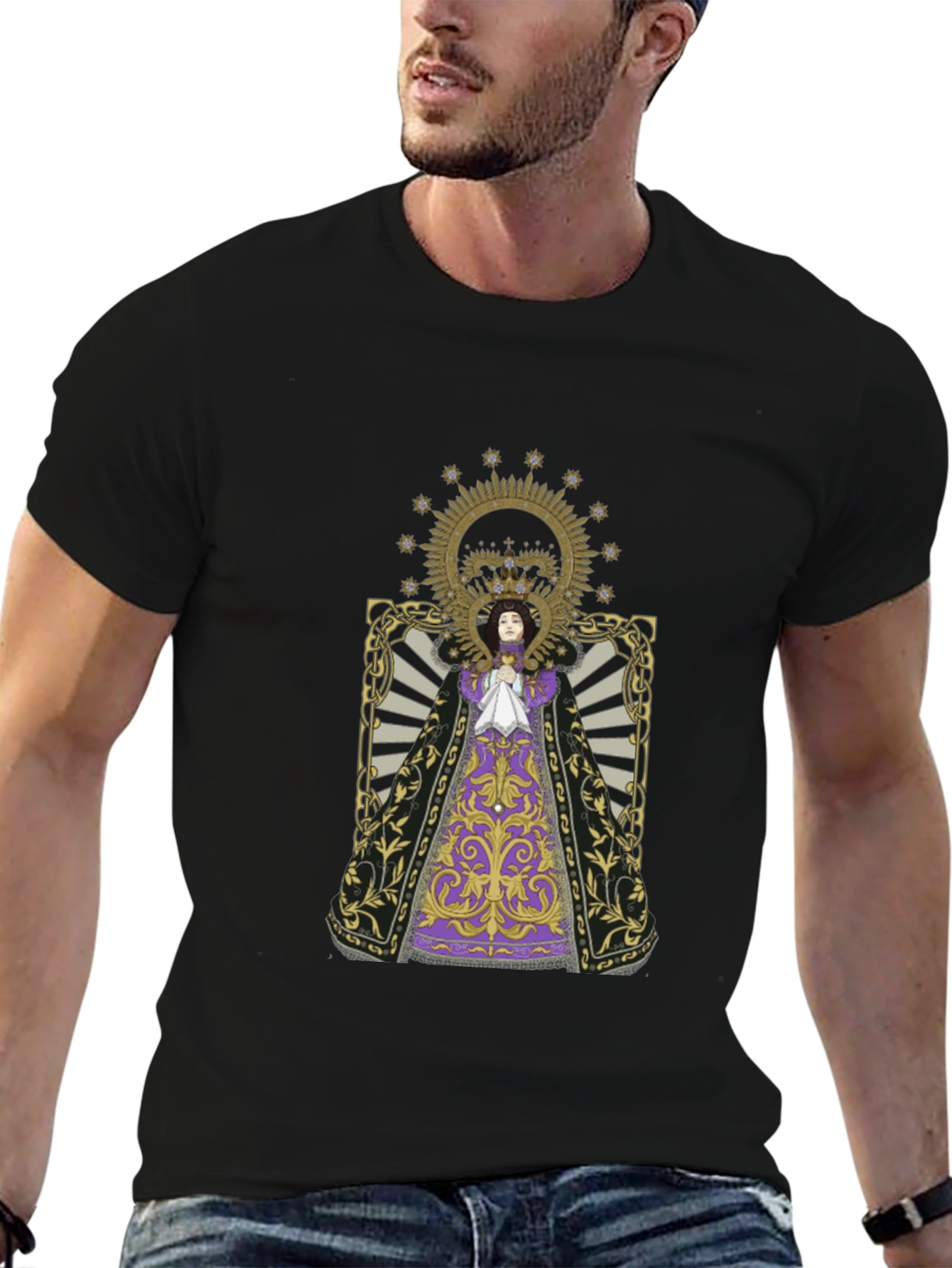 Religious Art Black T-Shirt