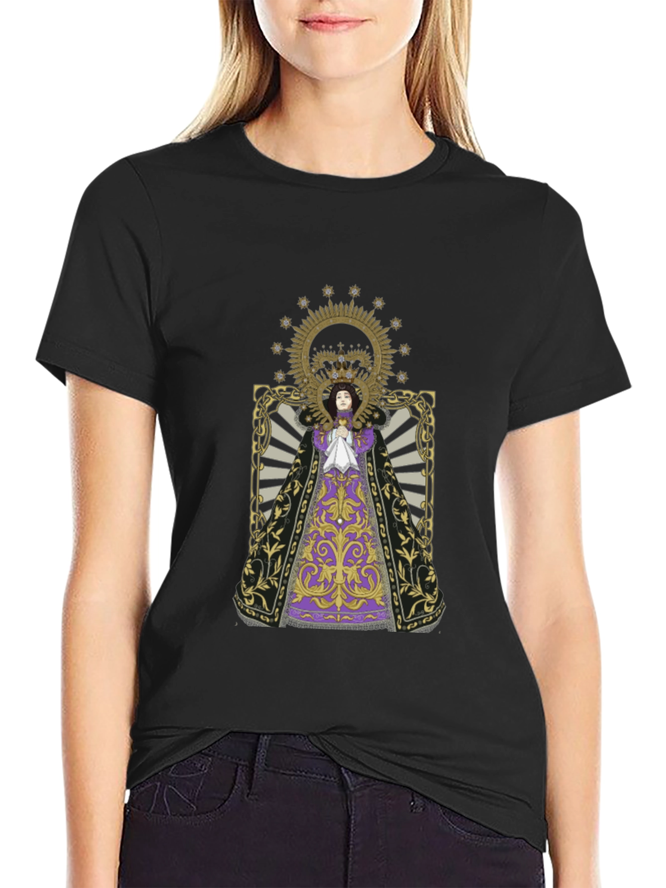 Religious Art Black T-Shirt