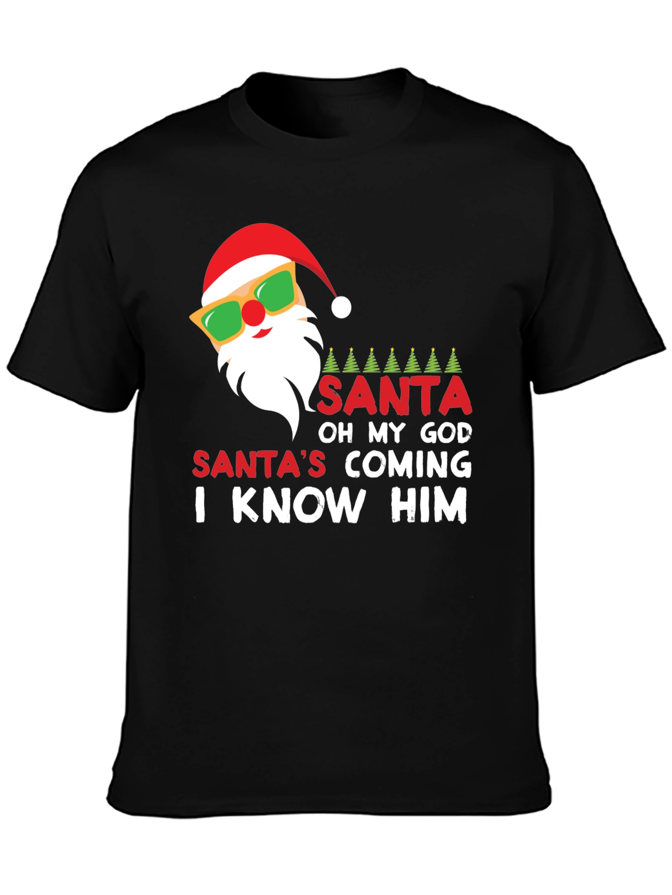 Funny Santas Coming! T-Shirt
