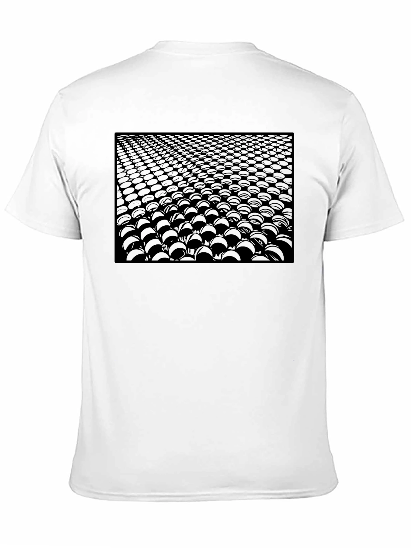 Abstract Spheres Graphic Black T-Shirt