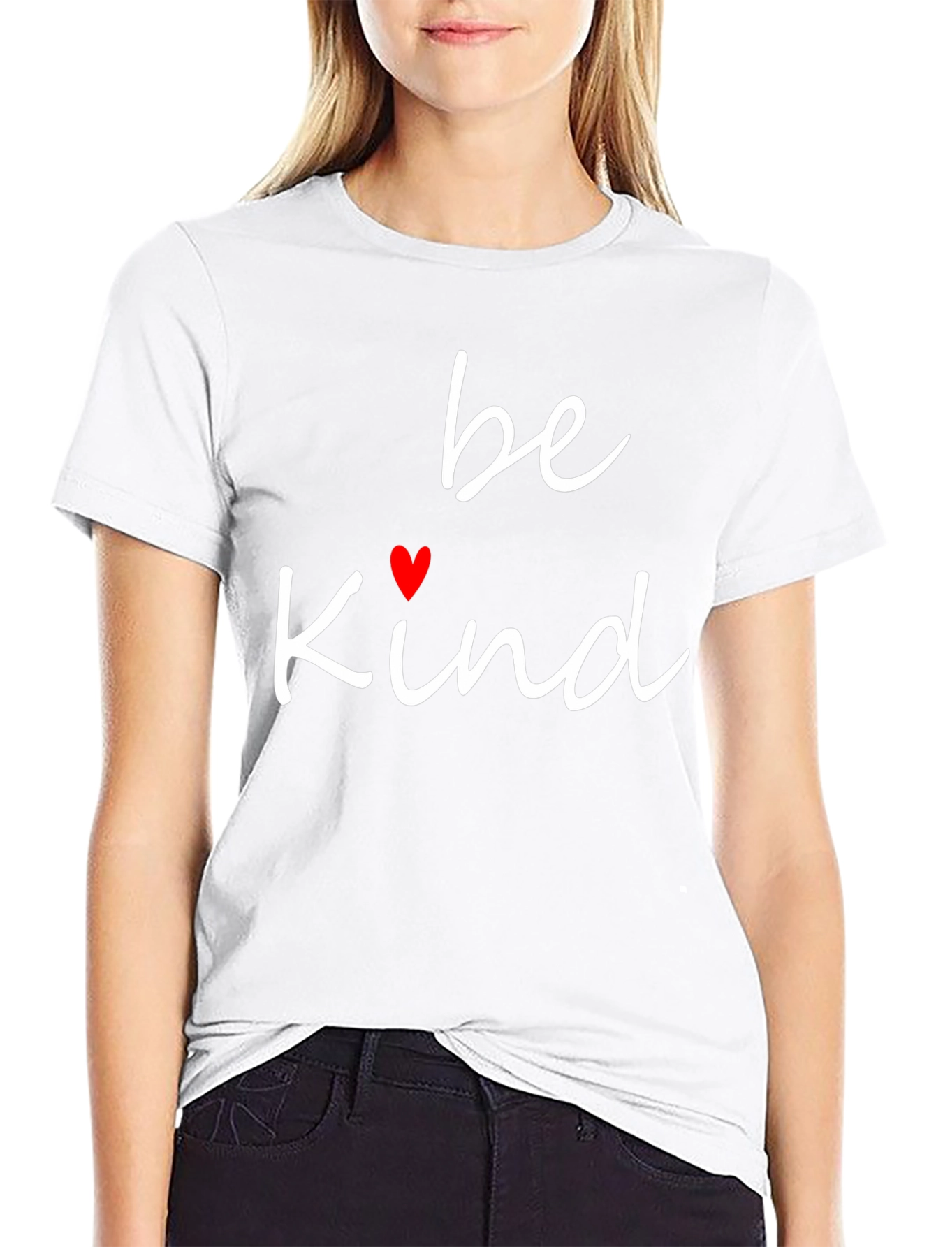Be Kind T-Shirt - Heart Graphic - Casual Wear