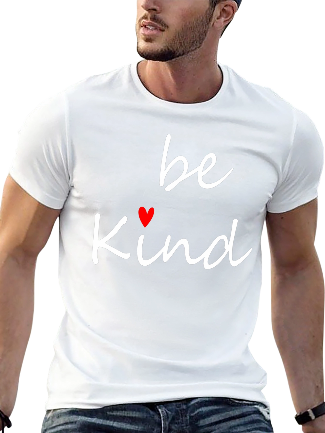 Be Kind T-Shirt - Heart Graphic - Casual Wear