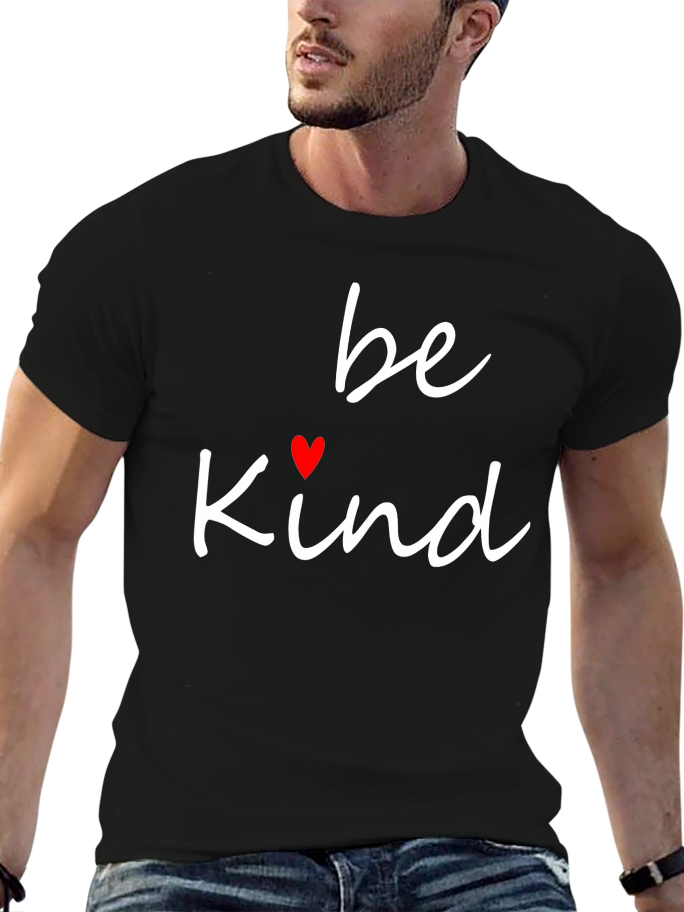 Be Kind T-Shirt - Heart Graphic - Casual Wear