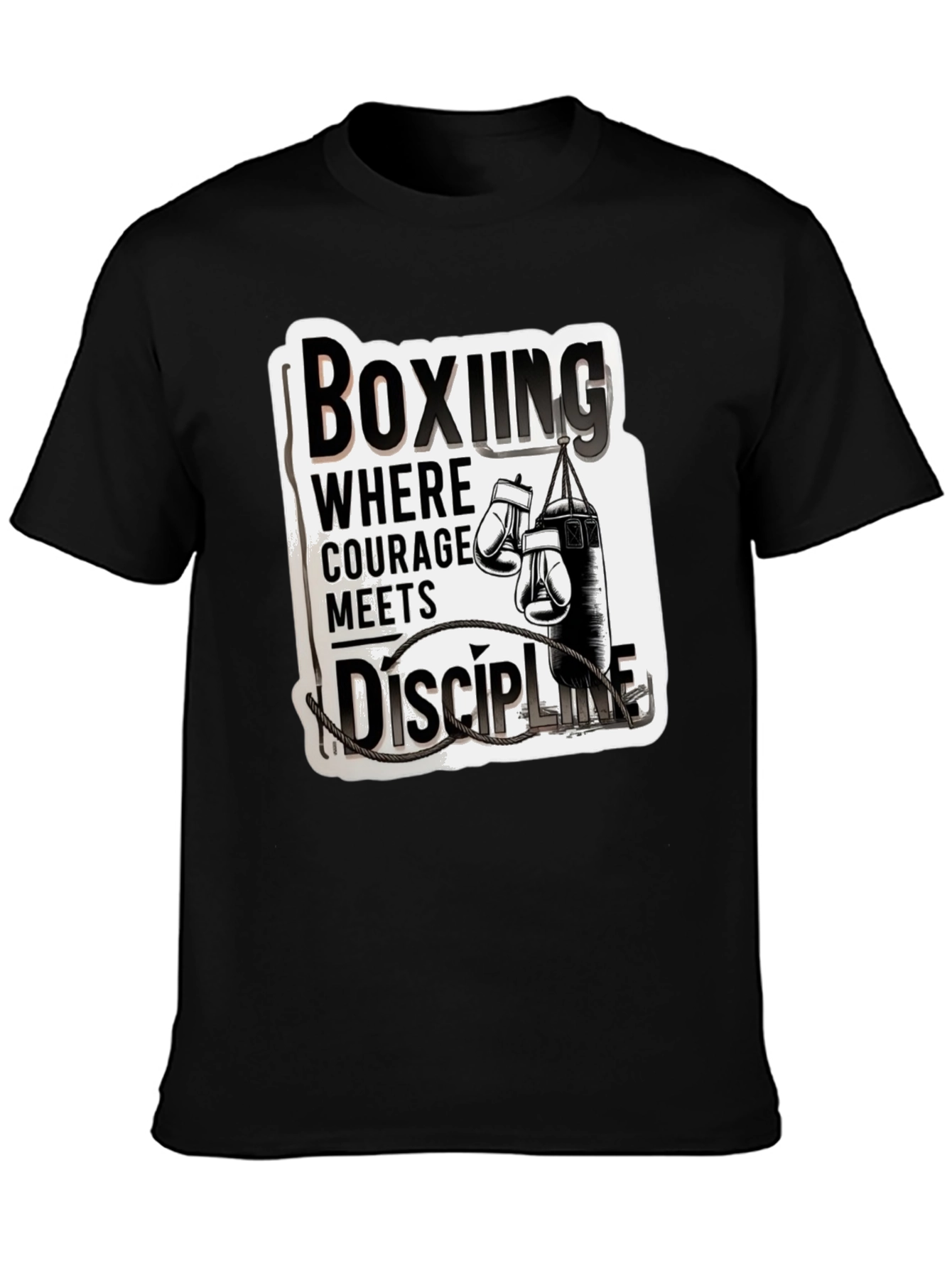 Boxing Courage Meets Discipline T-Shirt