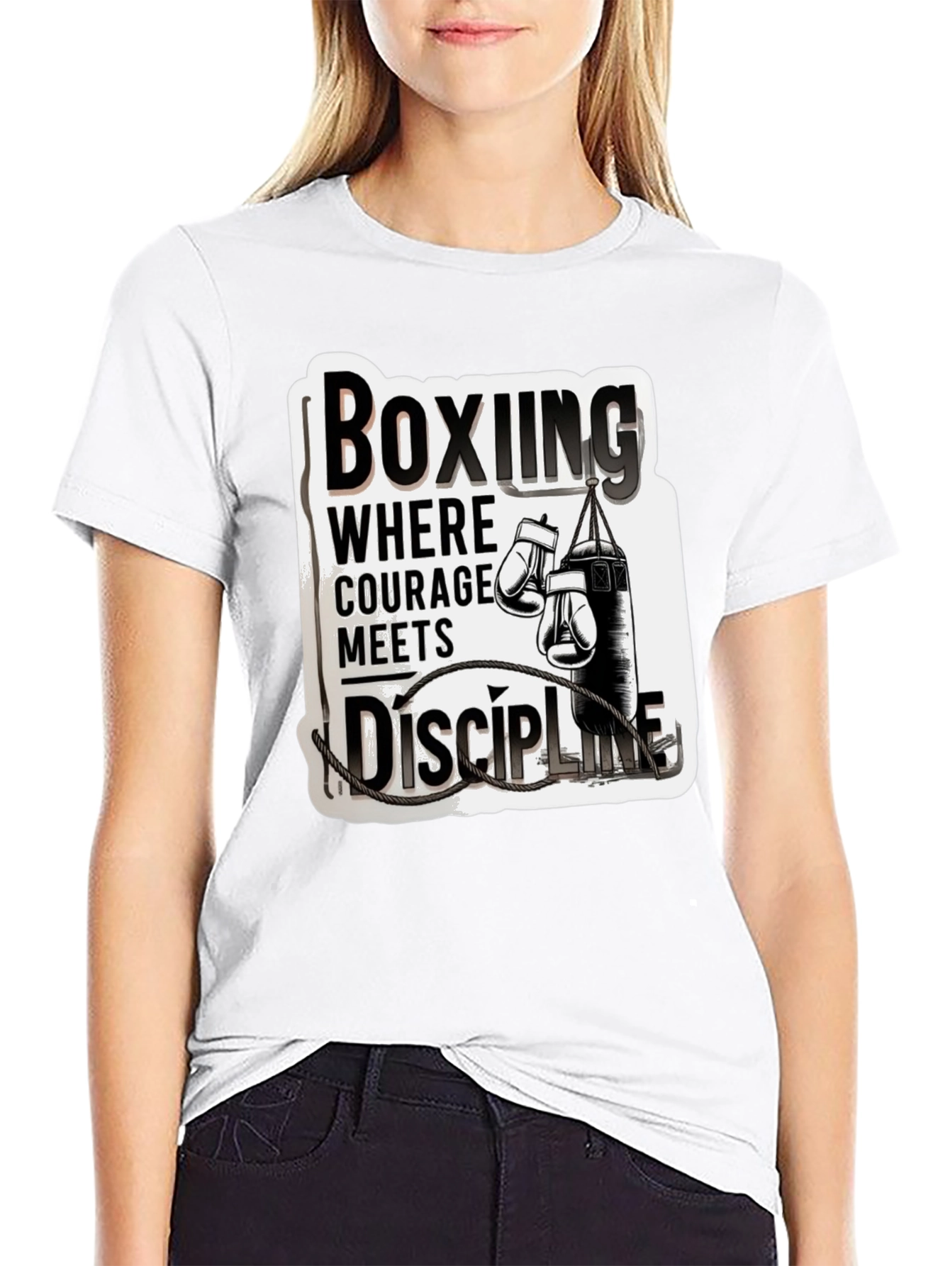 Boxing Courage Meets Discipline T-Shirt