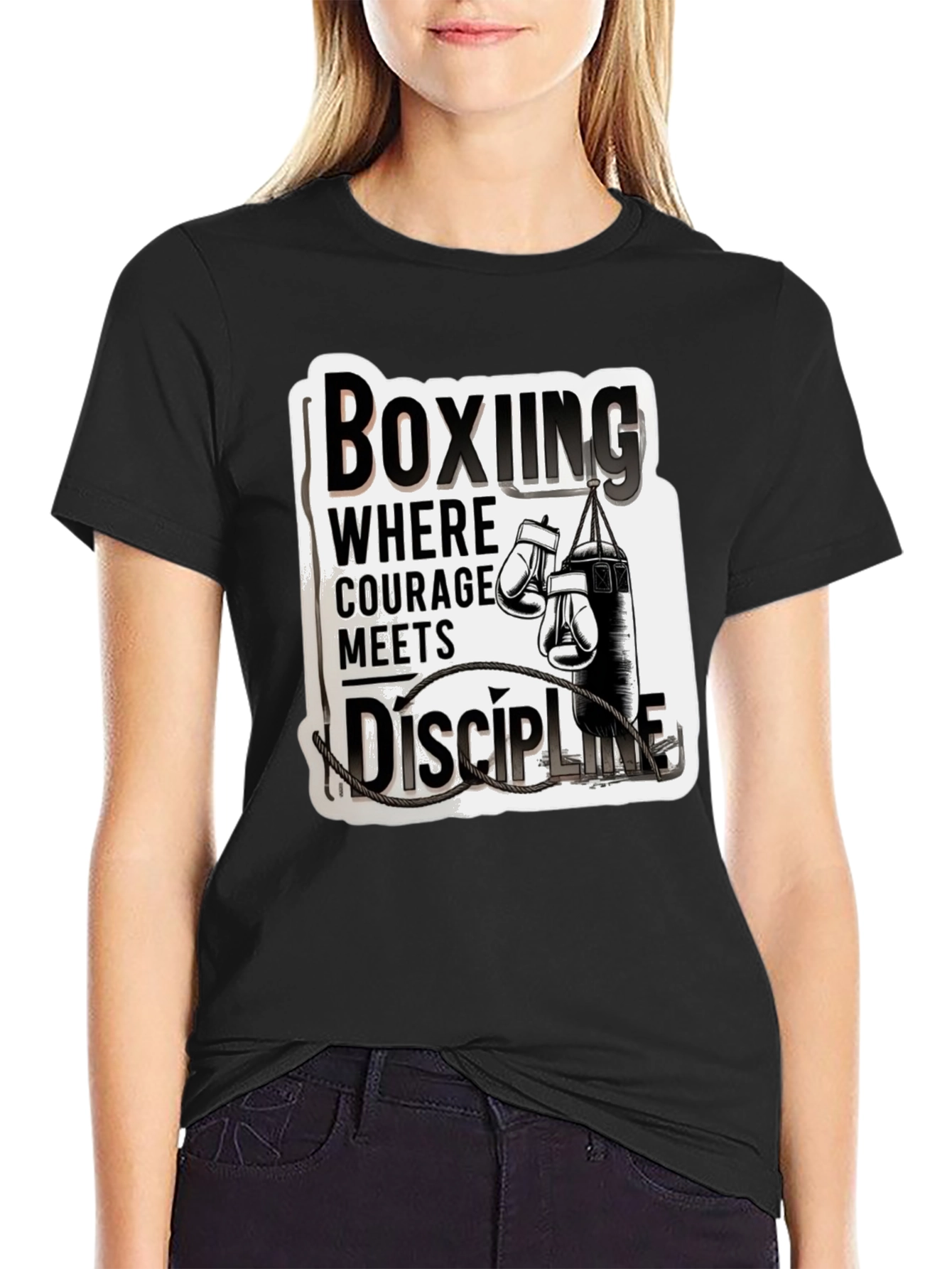 Boxing Courage Meets Discipline T-Shirt