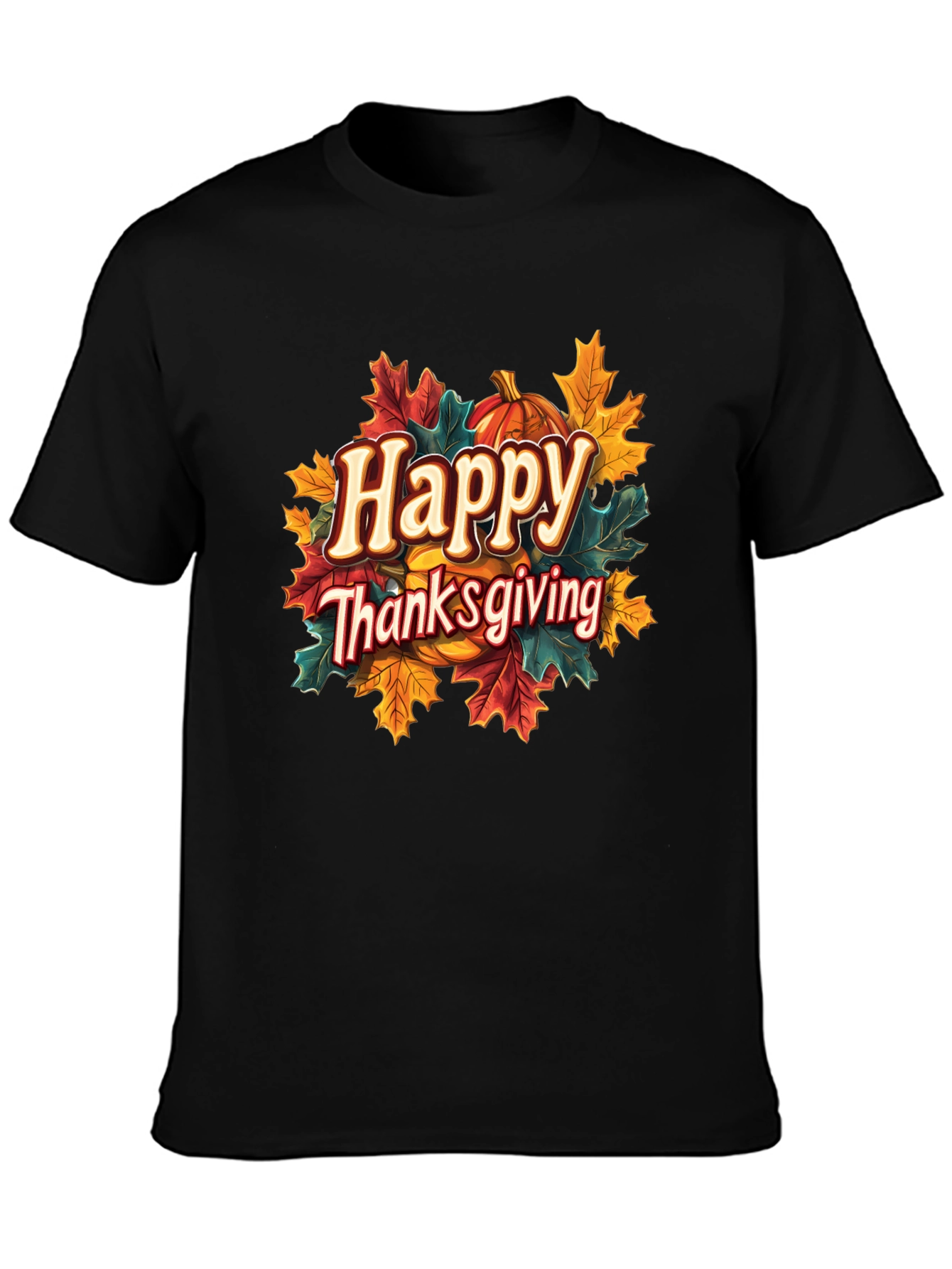 Happy Thanksgiving Graphic T-Shirt - Holiday Style