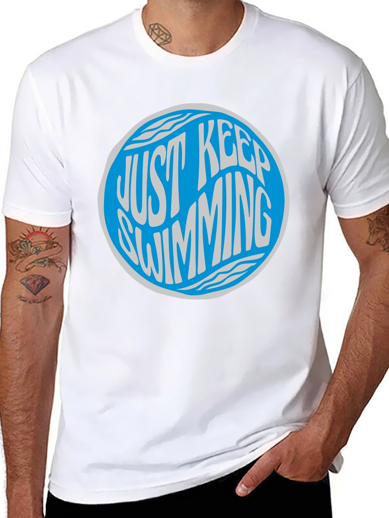 Just Keep Swimming Graphic Tee