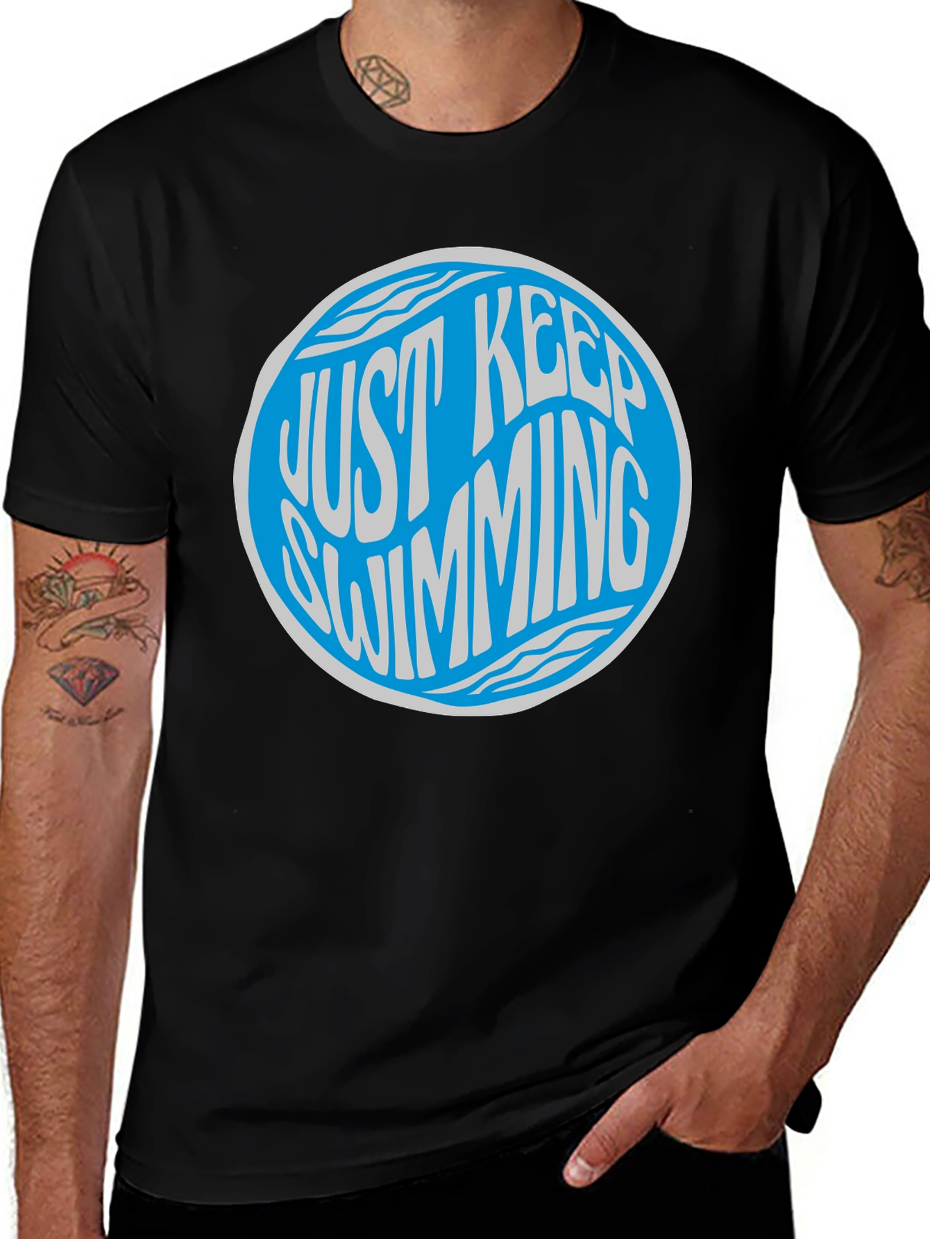 Just Keep Swimming Graphic Tee