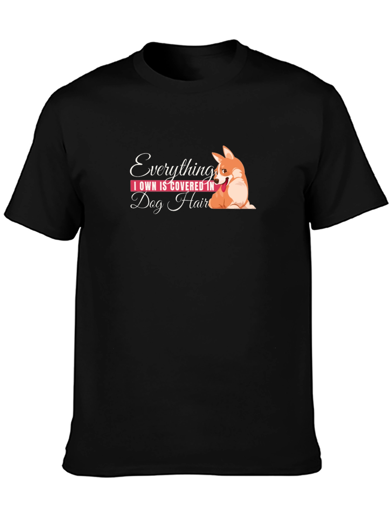 Dog Hair Corgi Graphic T-Shirt
