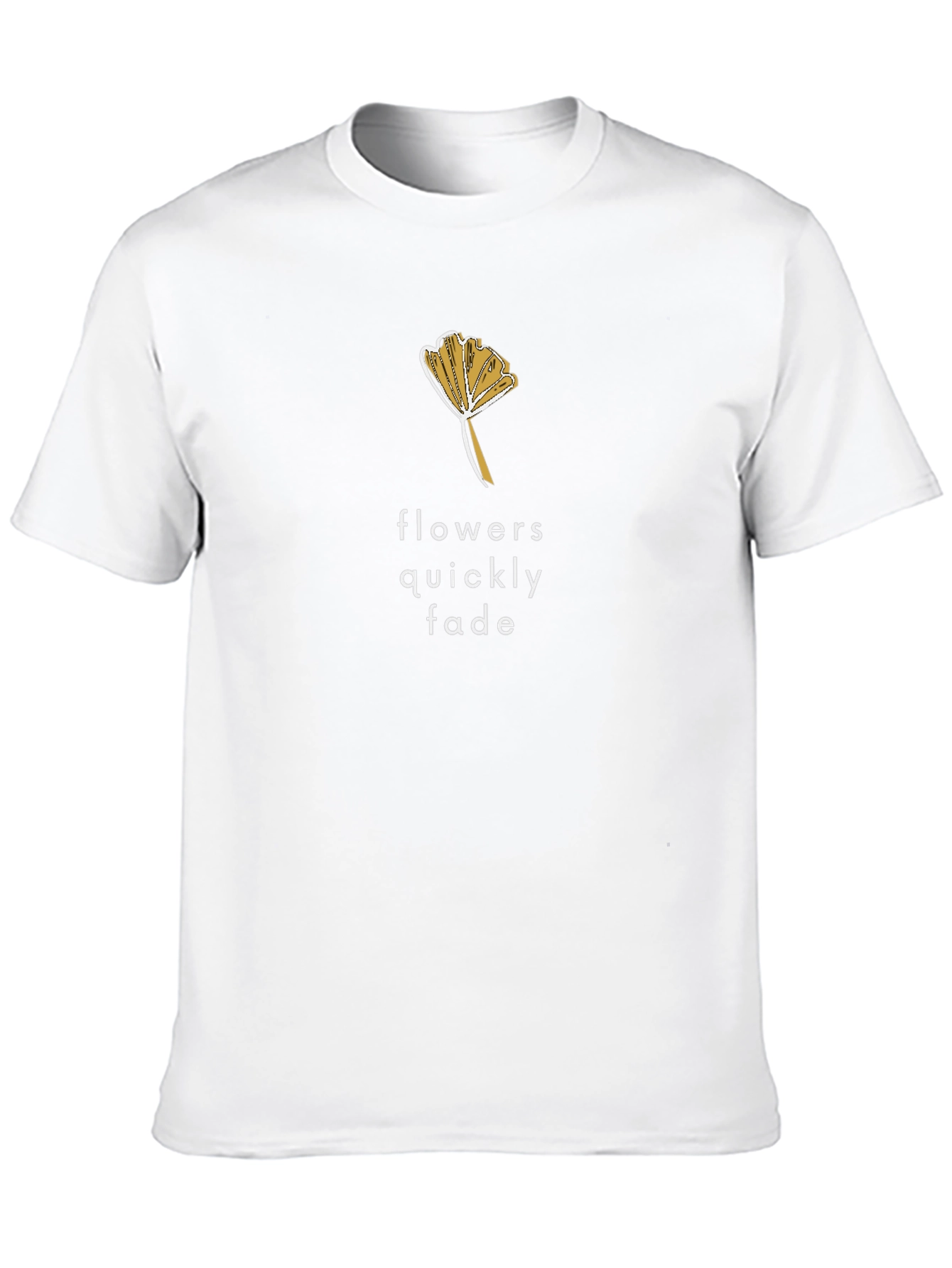 Flowers Quickly Fade Graphic T-Shirt - Black