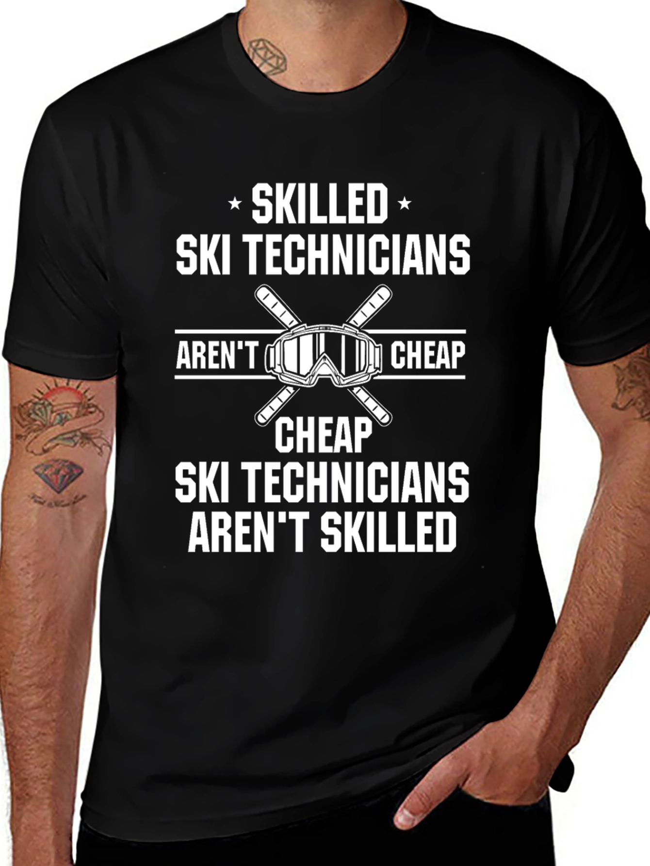 Skilled Ski Technicians Graphic Tee