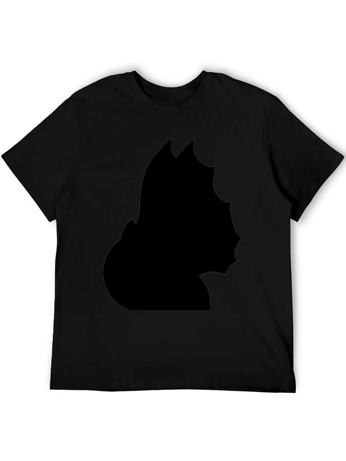 Unique Black Silhouette Graphic Tee - Modern Style