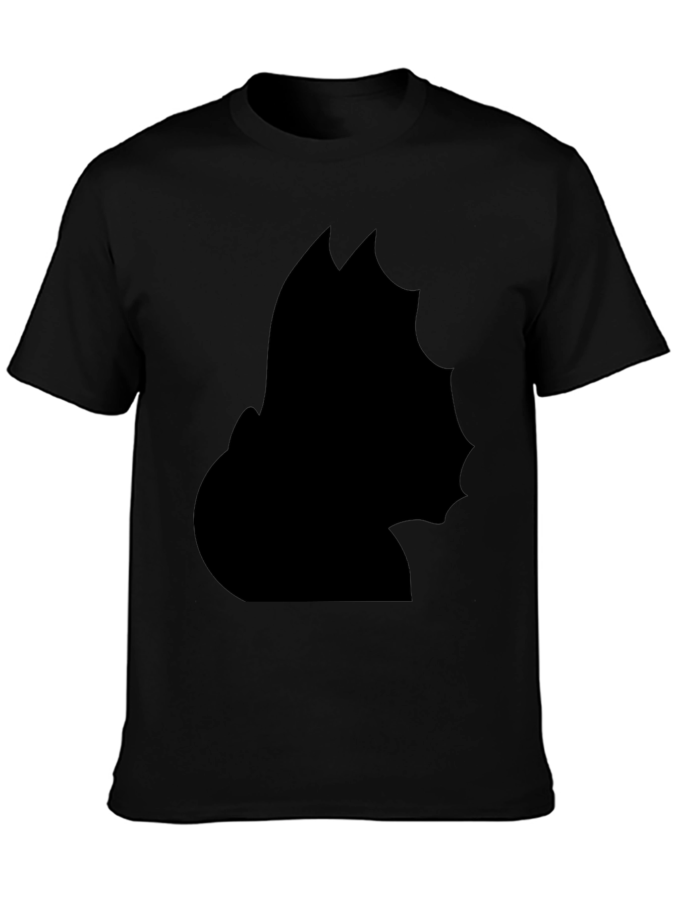 Unique Black Silhouette Graphic Tee - Modern Style