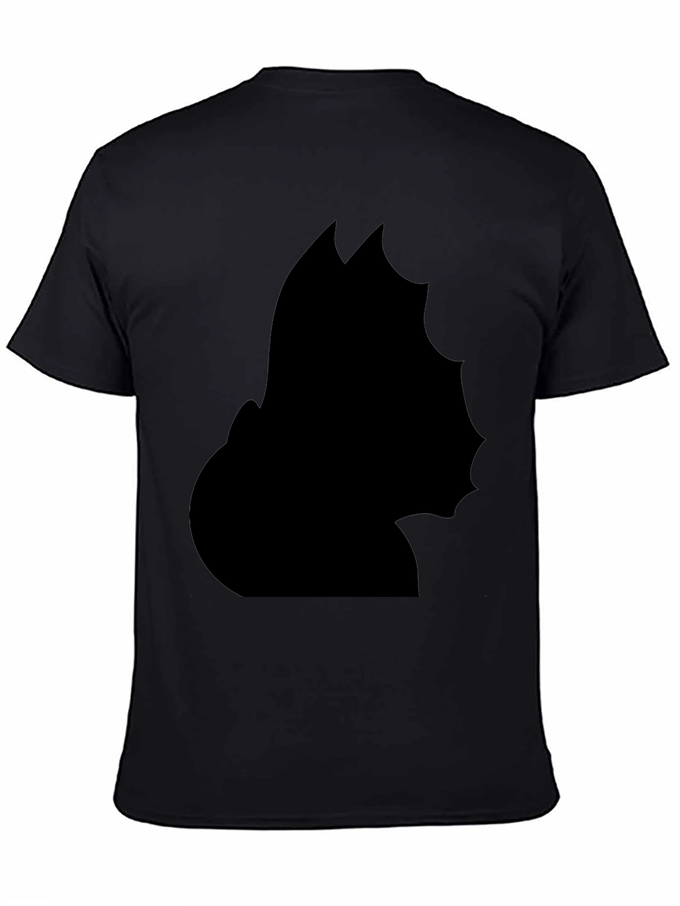 Unique Black Silhouette Graphic Tee - Modern Style