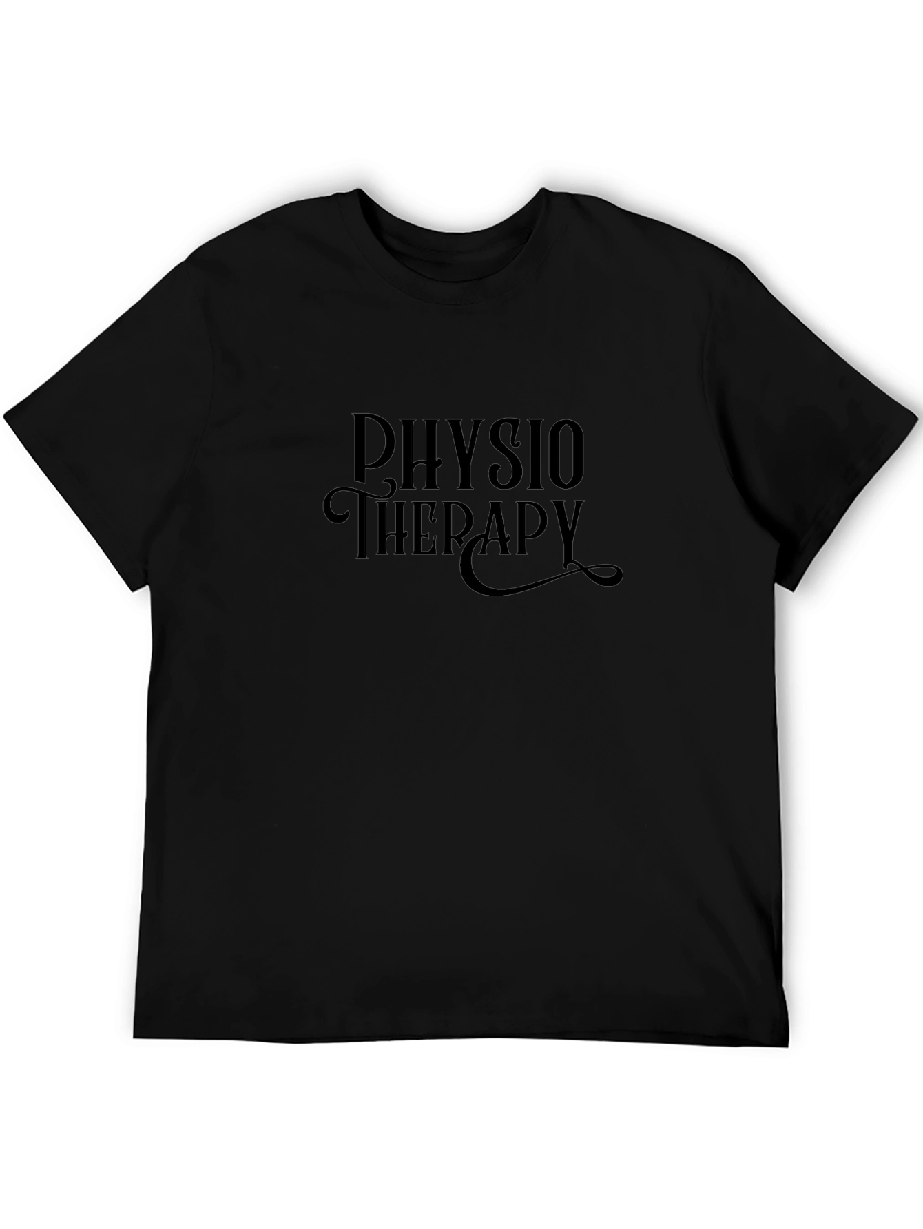 Physio Therapy Graphic Tee - Black