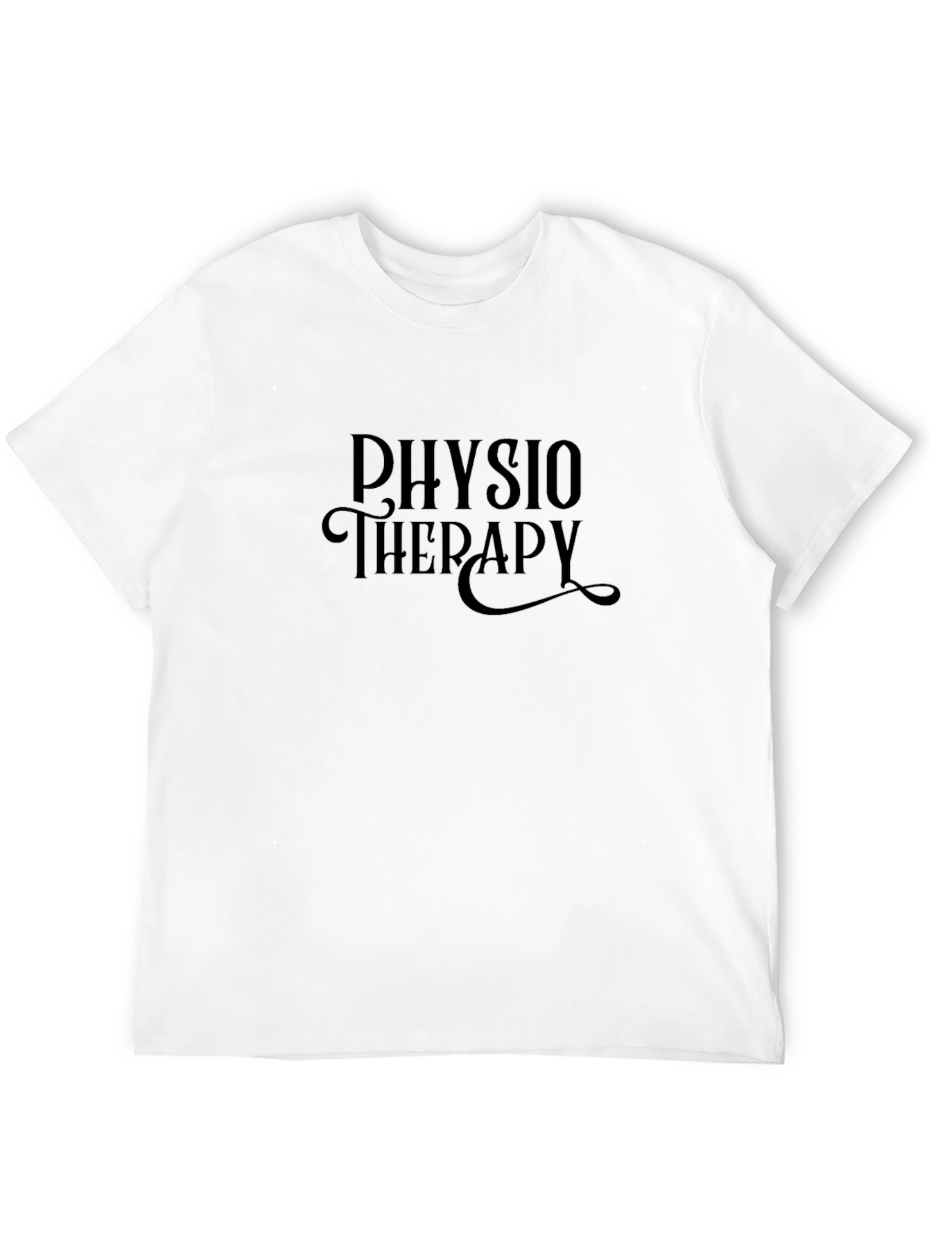 Physio Therapy Graphic Tee - Black