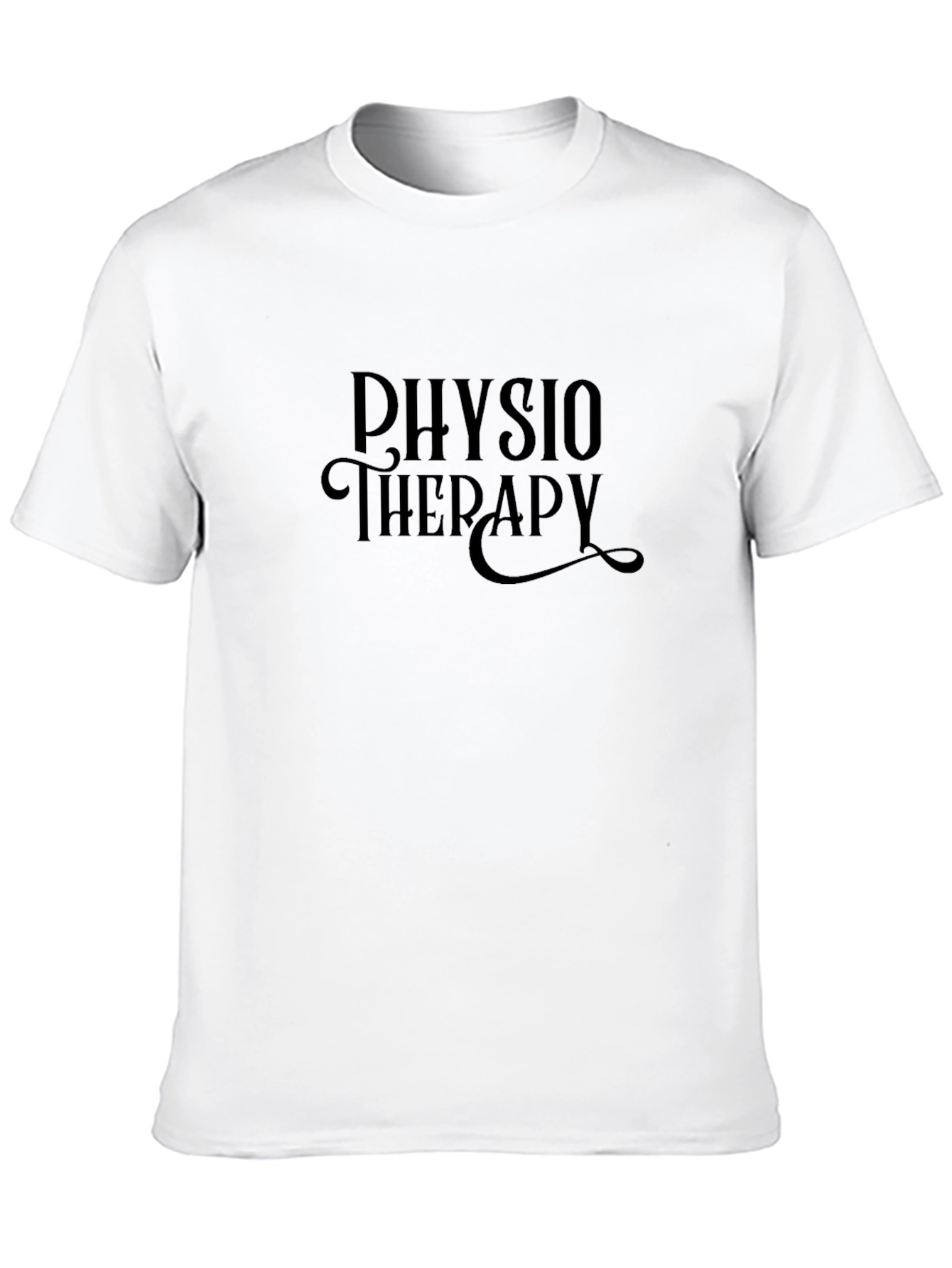 Physio Therapy Graphic Tee - Black
