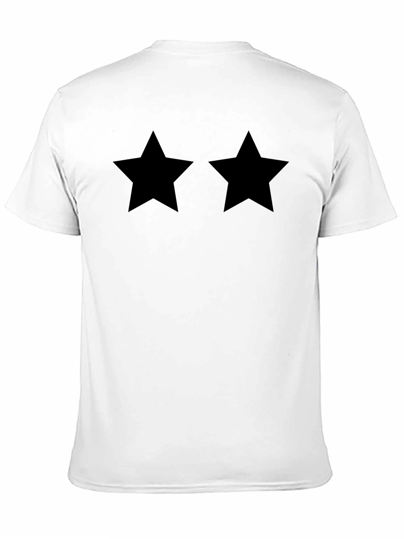 Two Stars Black T-Shirt