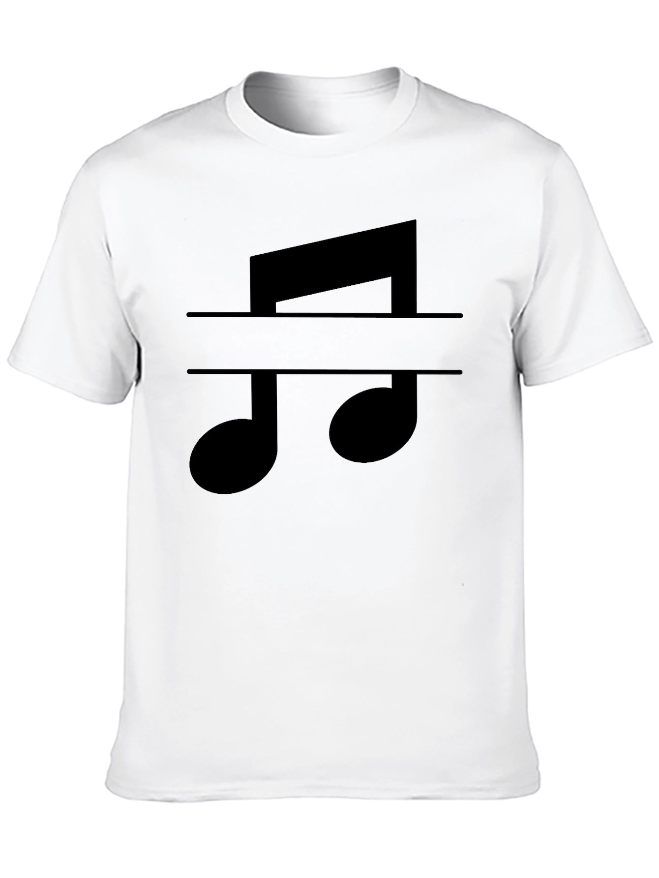 Music Note Graphic Tee - Classic Black T-Shirt