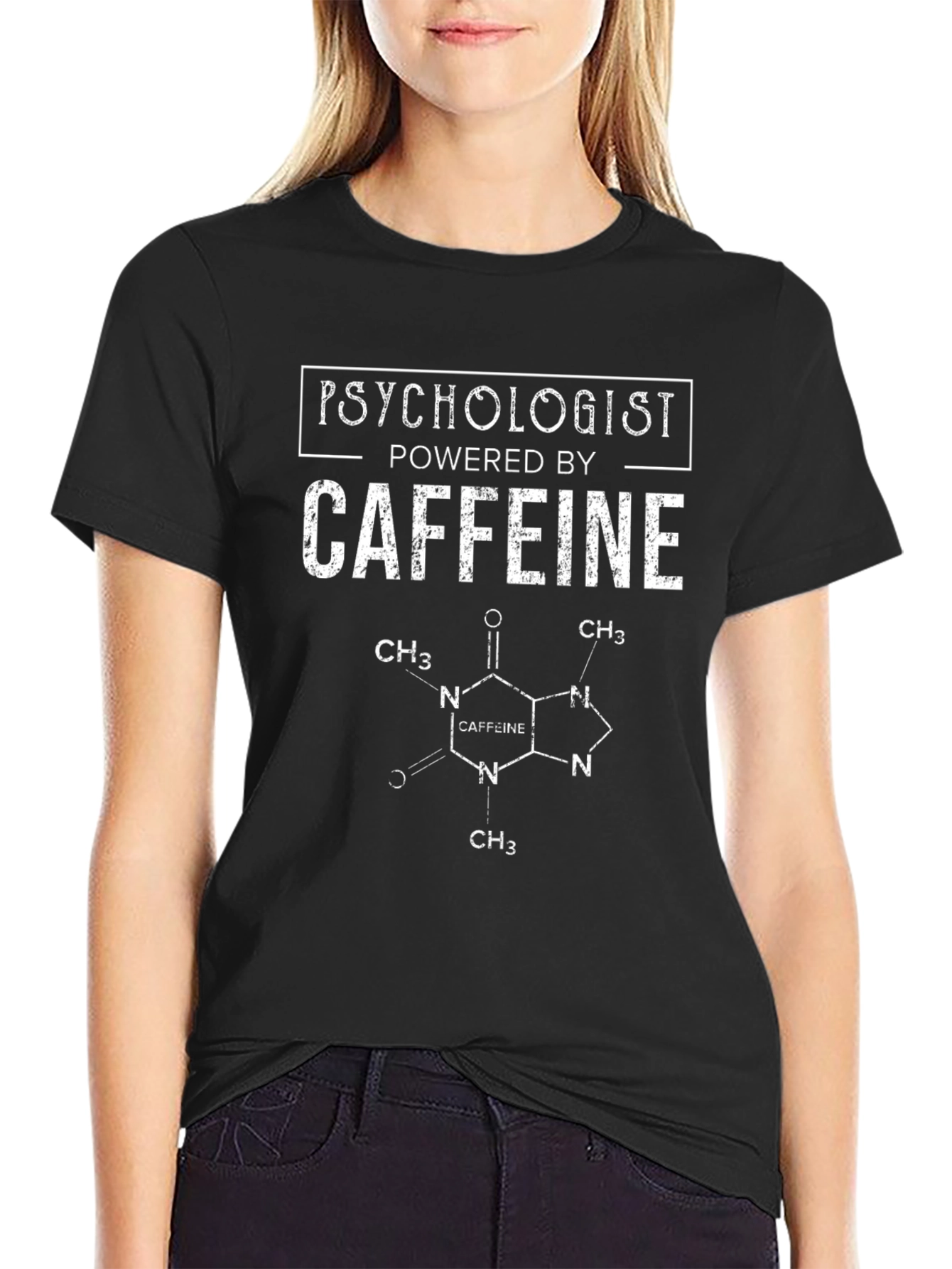 Psychologist Powered by Caffeine T-Shirt