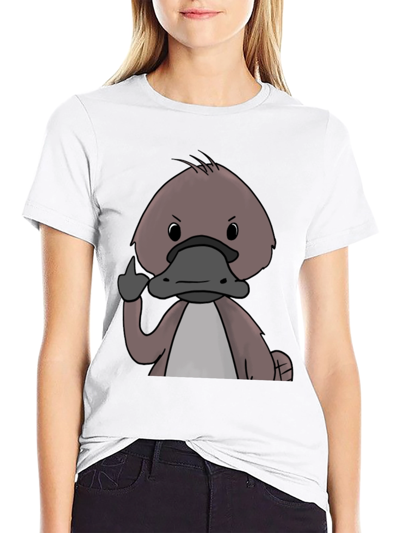 Middle Finger Platypus T-Shirt
