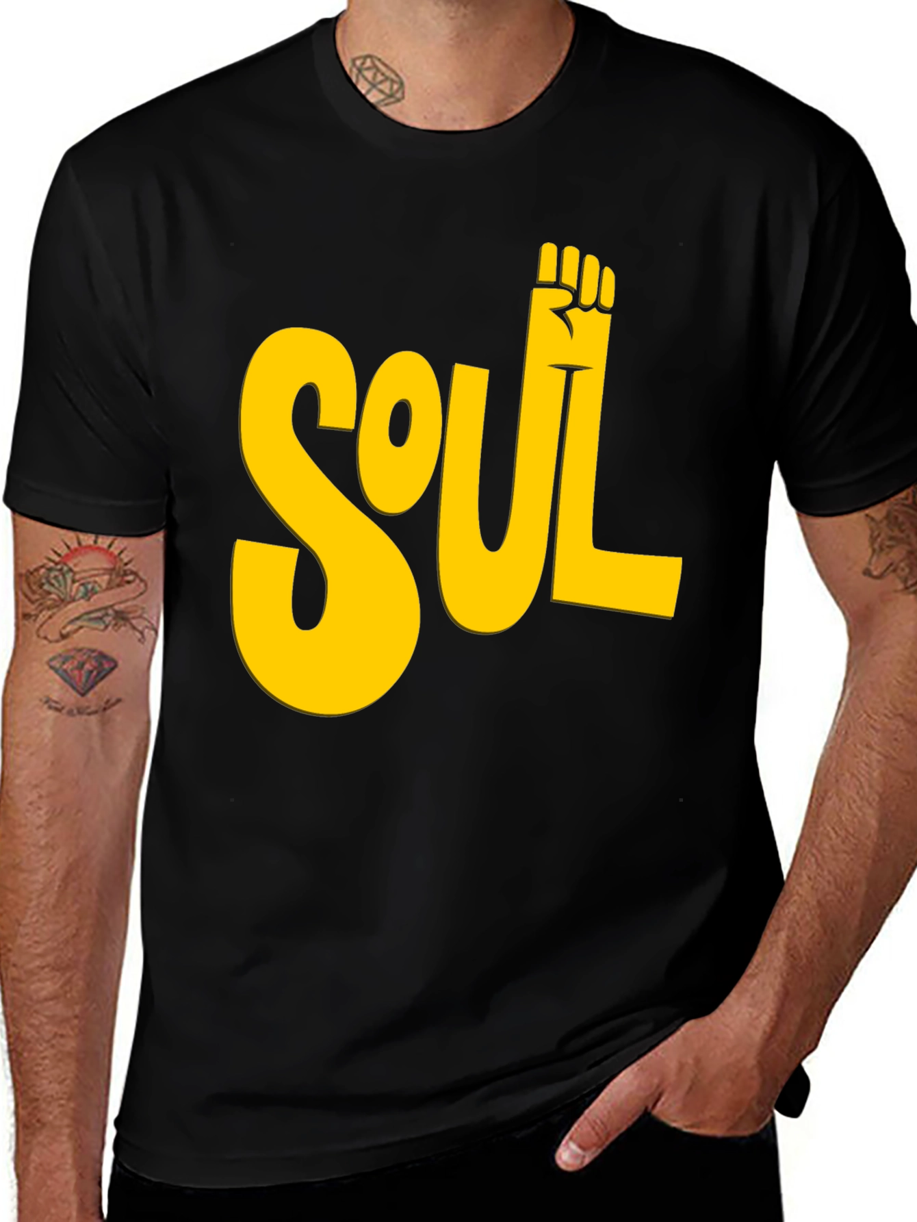 Soul Power Fist T-Shirt - Black